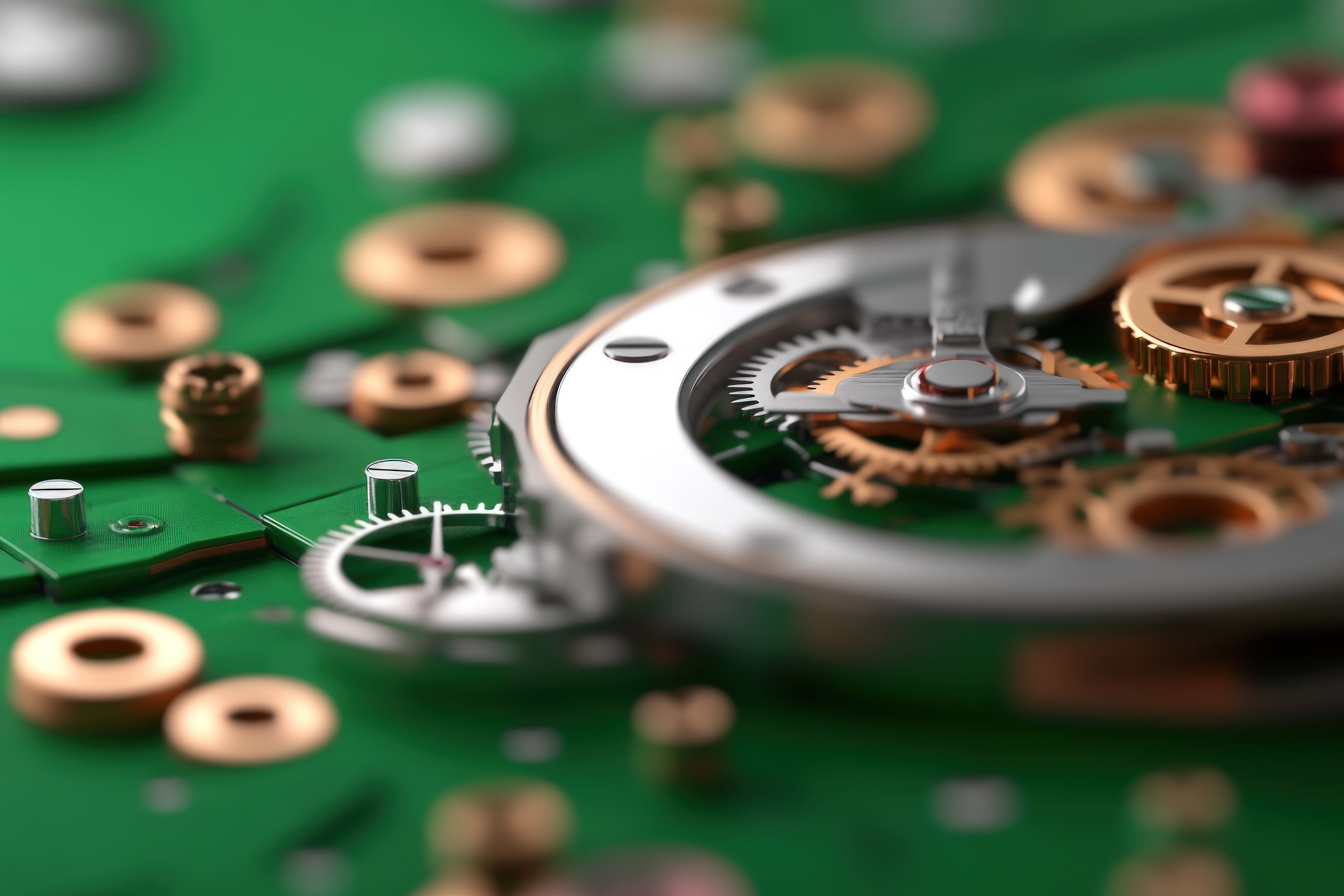 Intricate finishing on a high-grade movement.