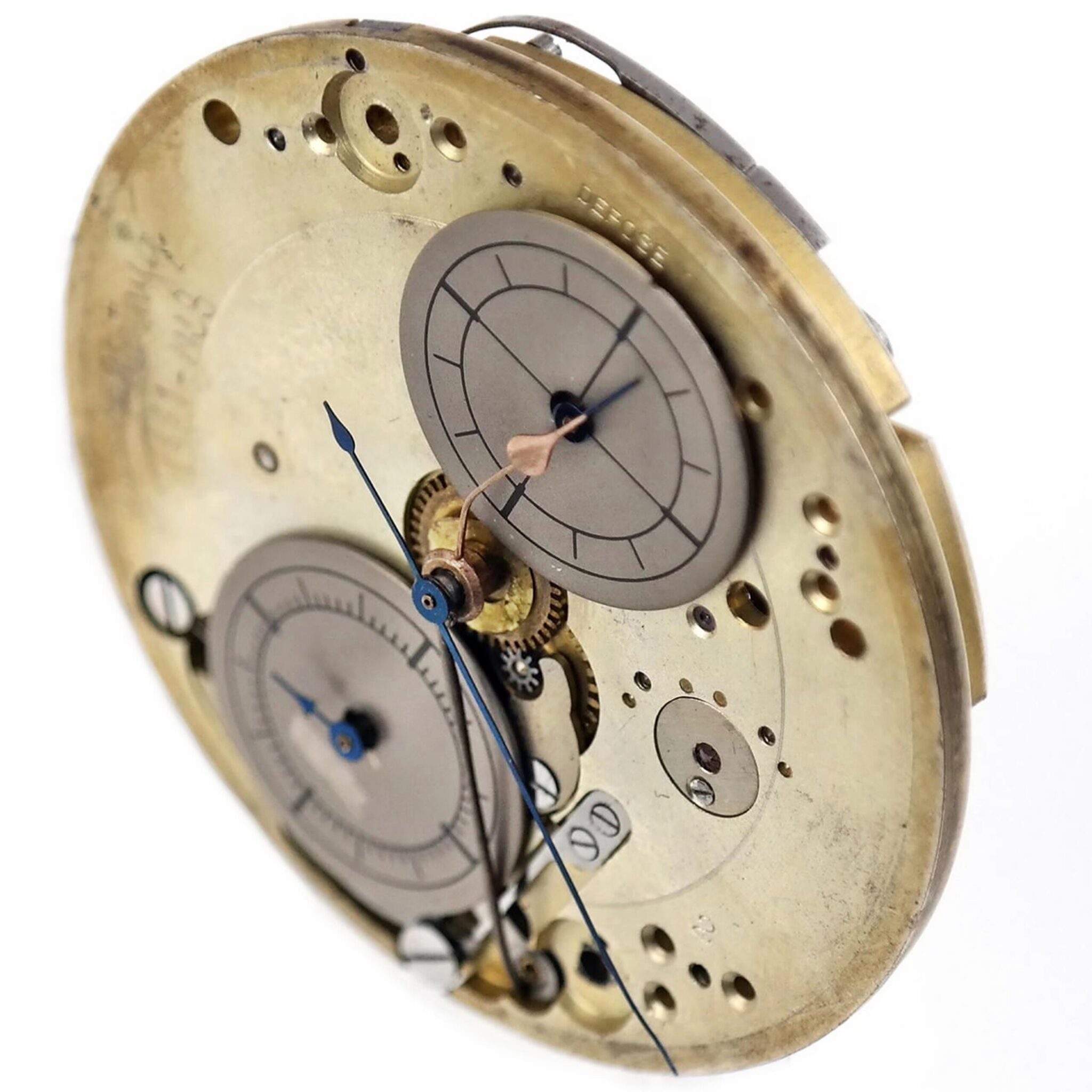 Ancient Column Wheel Chronograph Pocket Watch Movement