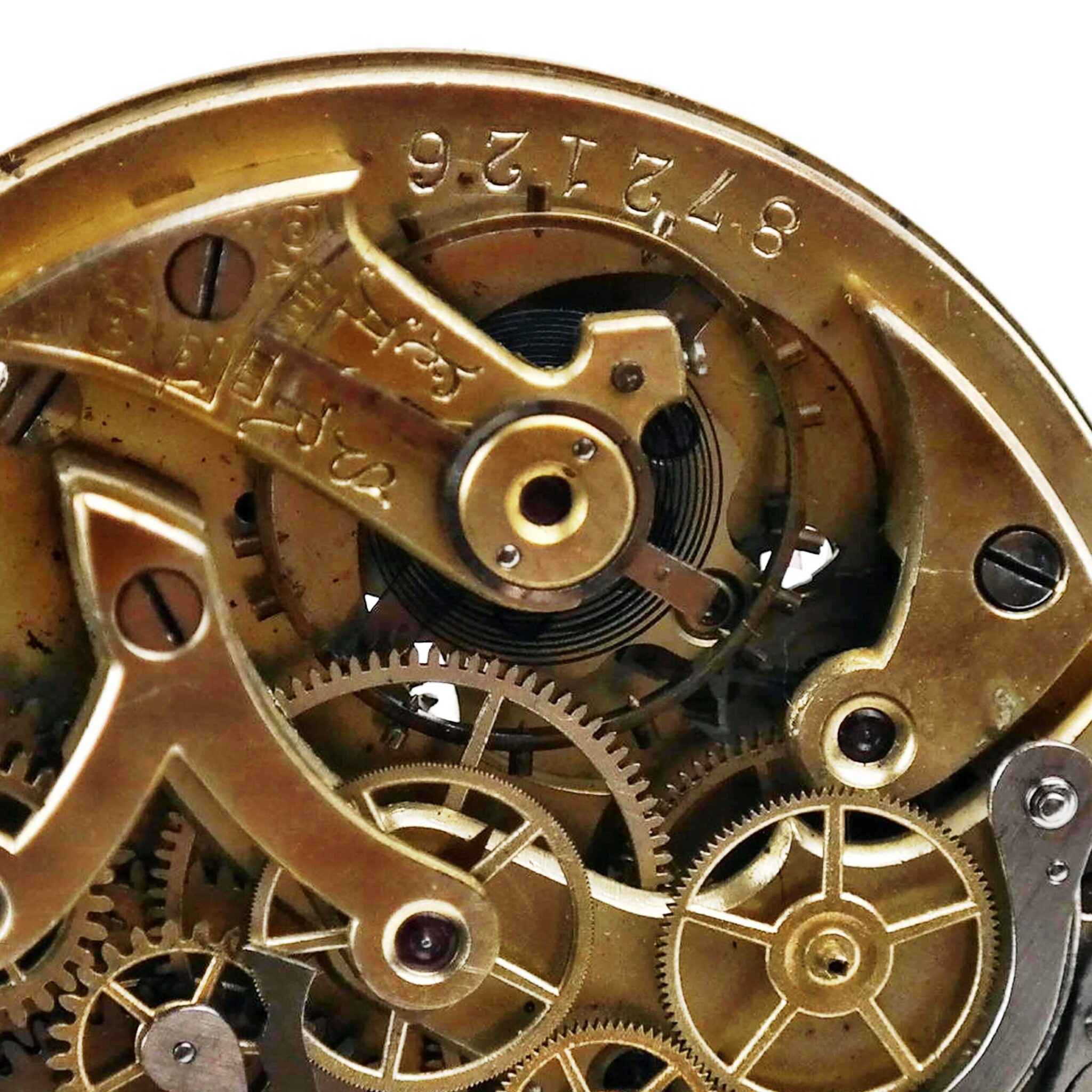 Ancient Column Wheel Chronograph Pocket Watch Movement