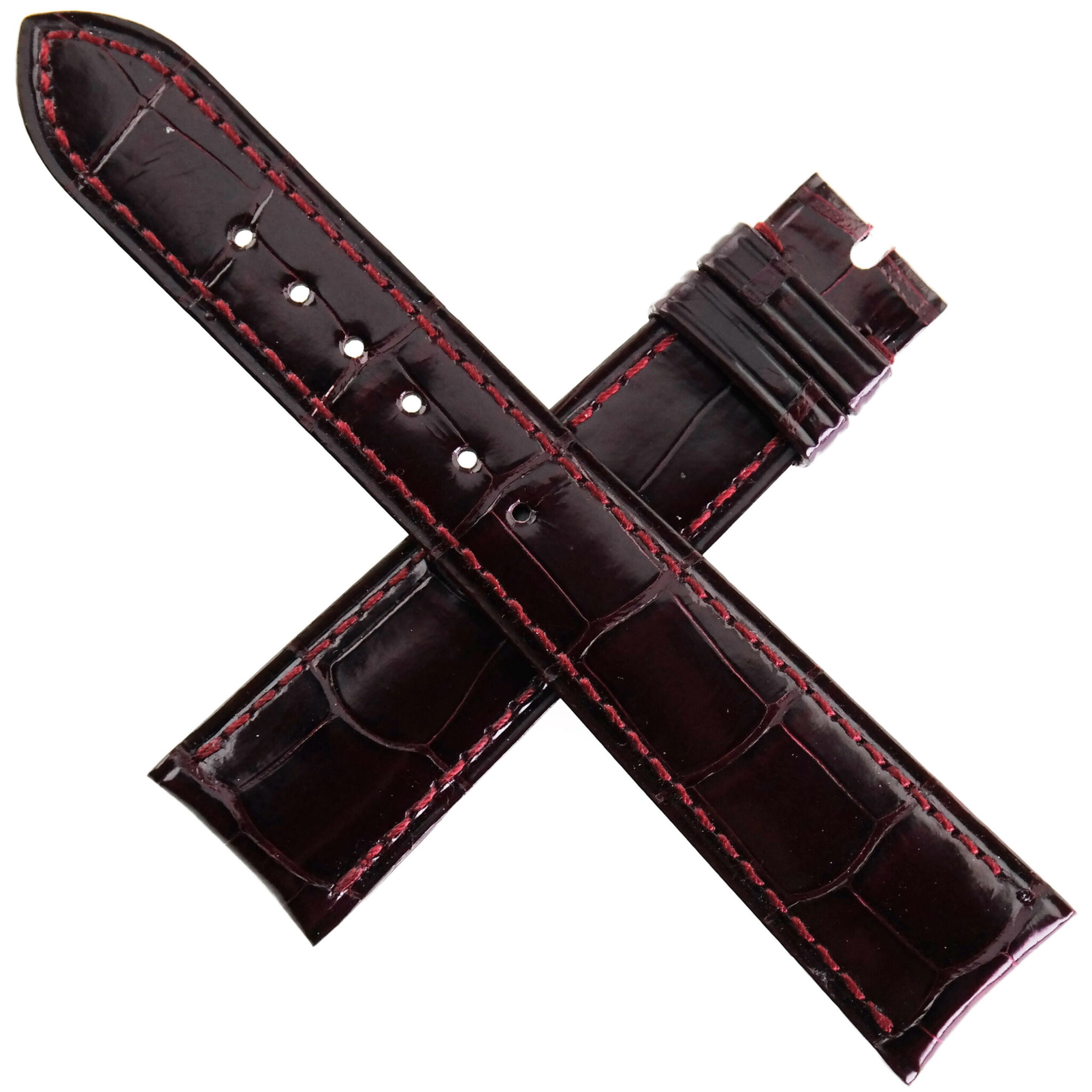 Authentic AUDEMARS PIGUET Watch Strap – Lacquered Leather – 20-16/110-70