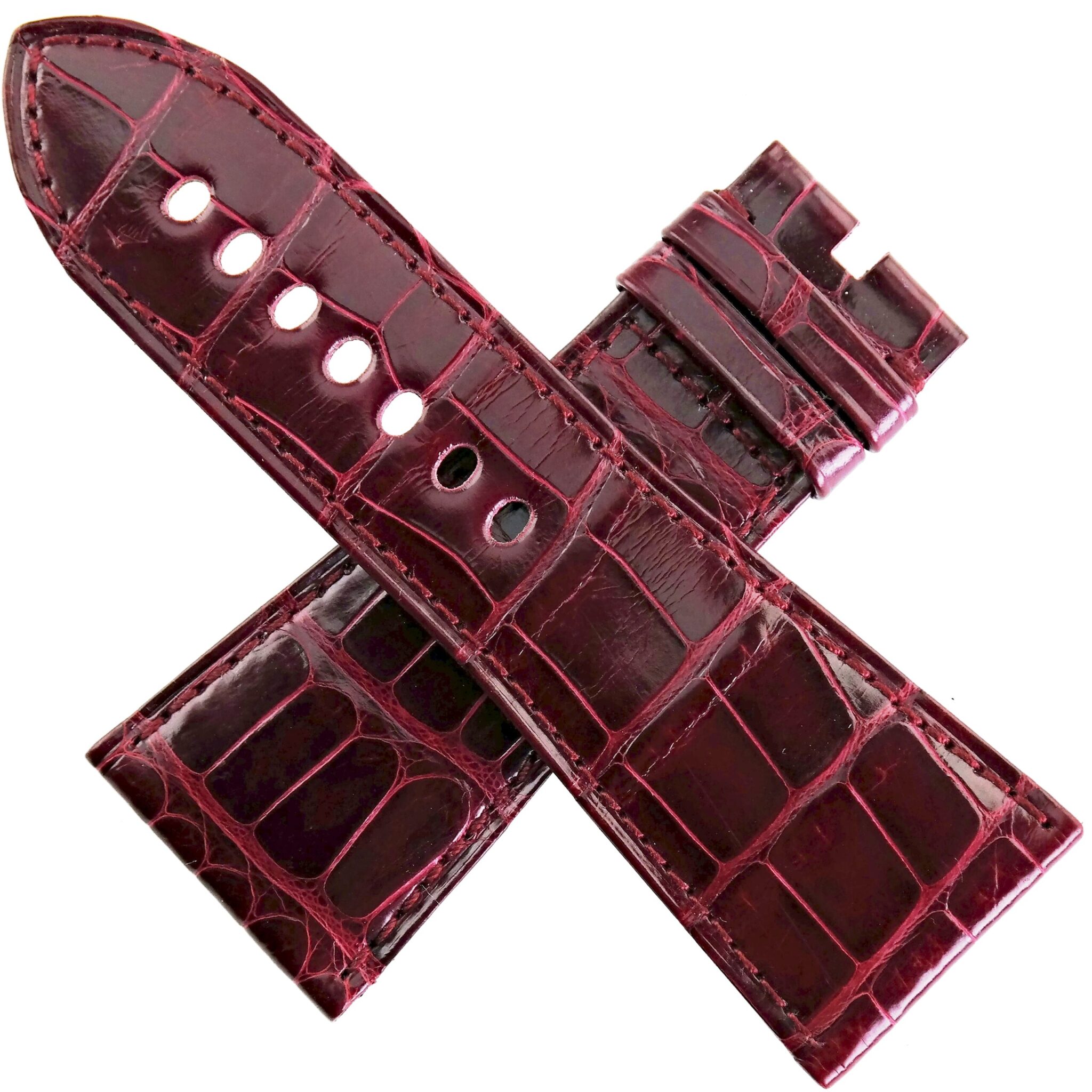 Authentic CARTIER Tank Divan – Luxury Watch Strap – 29-22/105-70 – Bordeaux