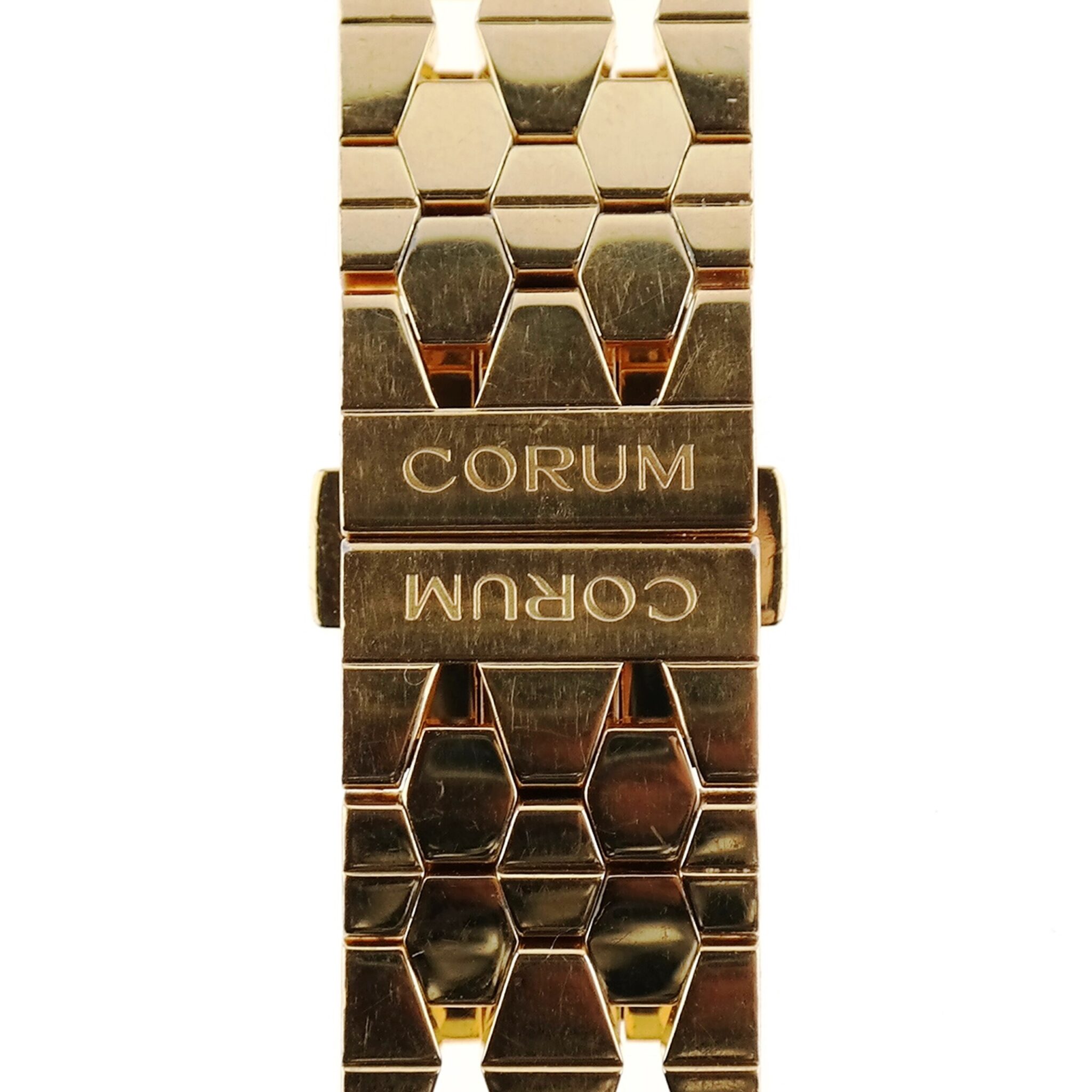 Authentic CORUM - Gold Plated Stainless Steel Watch Bracelet - 15 mm