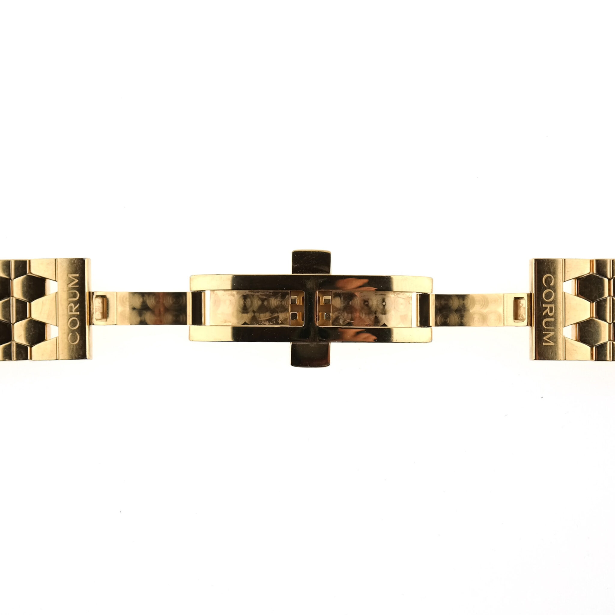 Authentic CORUM - Gold Plated Stainless Steel Watch Bracelet - 15 mm