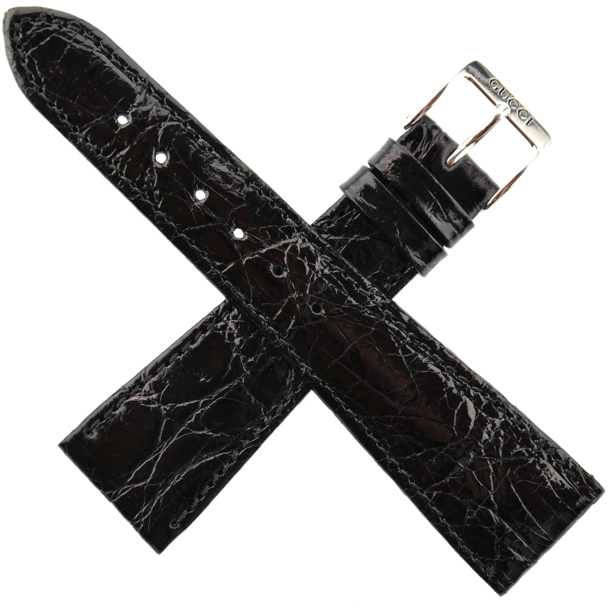 Authentic GUCCI Watch Strap – Lacquered Leather – 22 mm – Made in Switzerland