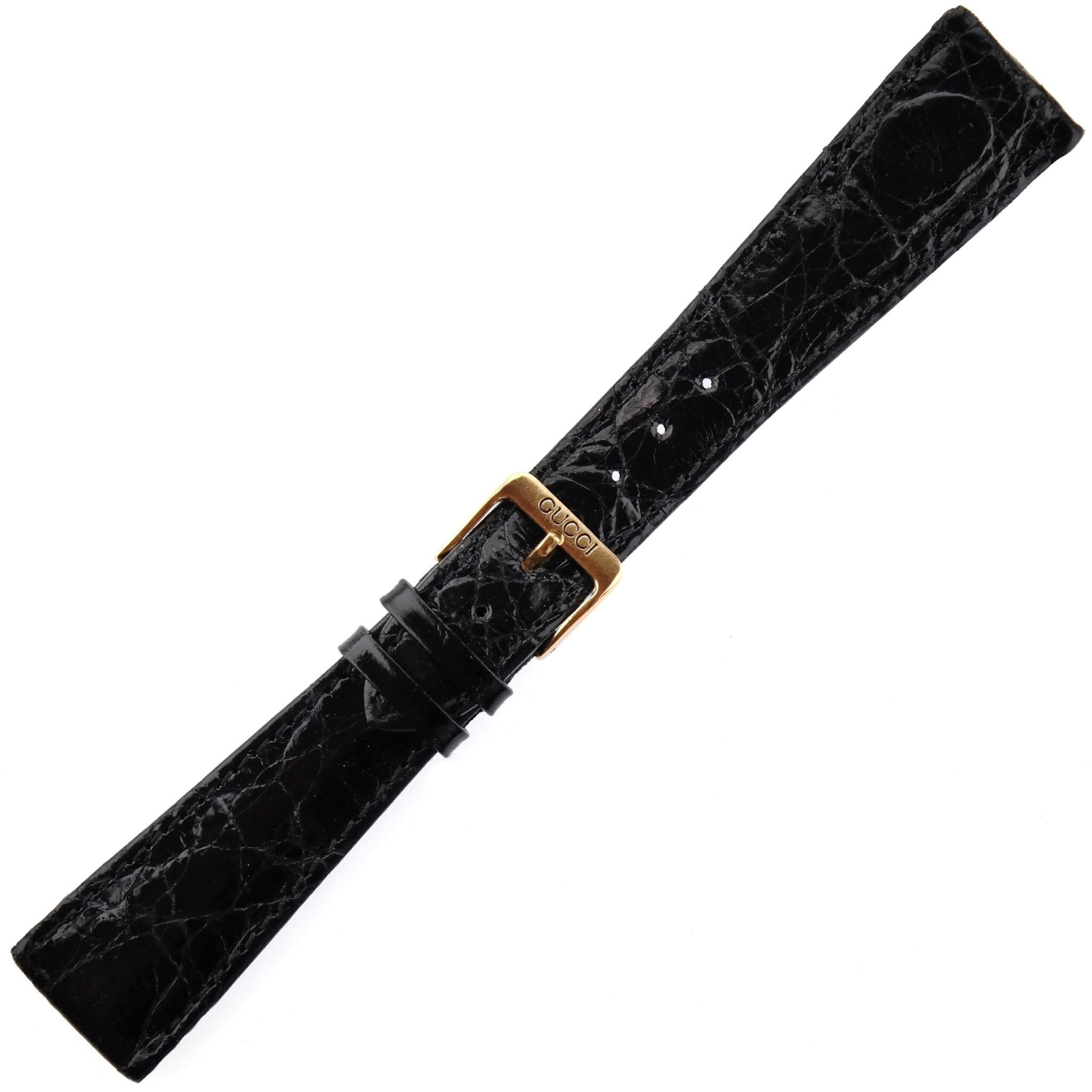 Authentic GUCCI Watch Strap - Lacquered Leather - 22 mm - Made in Switzerland