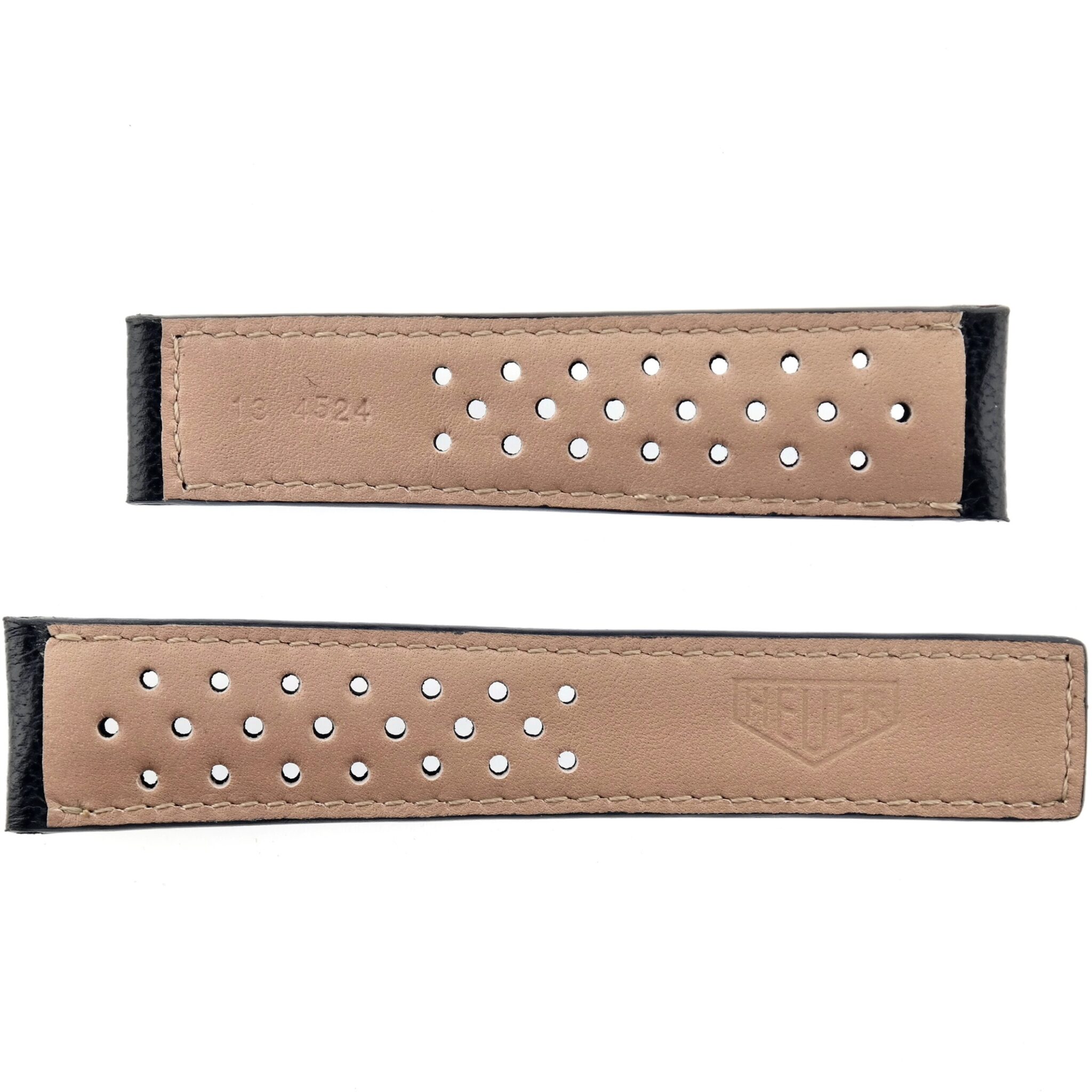 Authentic HEUER Re-Edition Perforated Watch Strap - 20 mm