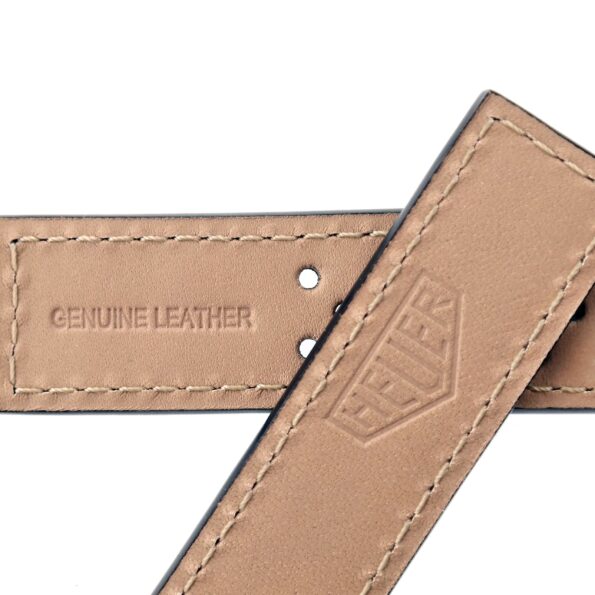 Authentic HEUER Re-Edition Perforated Watch Strap - 19 mm