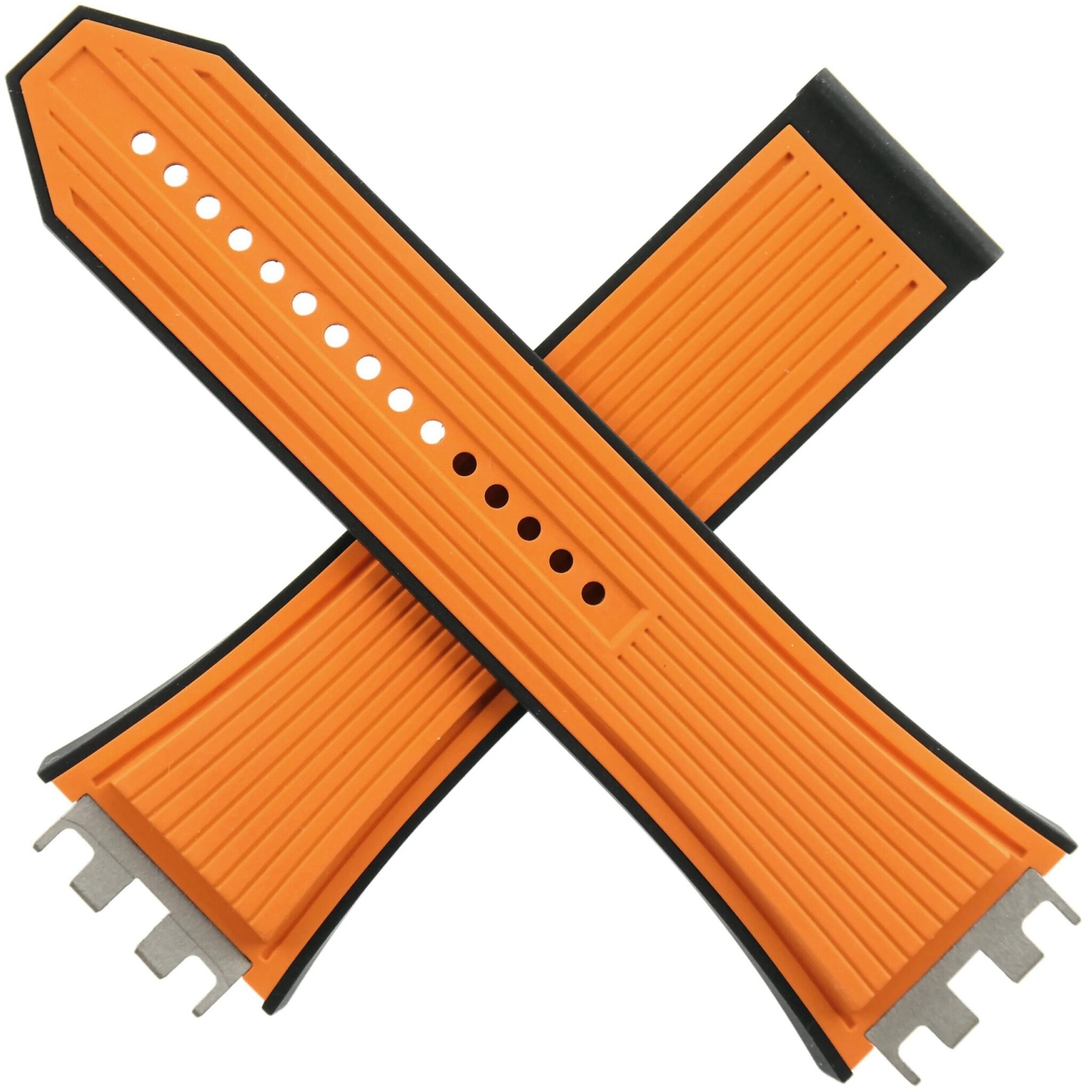 Authentic HUBLOT Big Bang Unico Orange/Black Rubber Strap