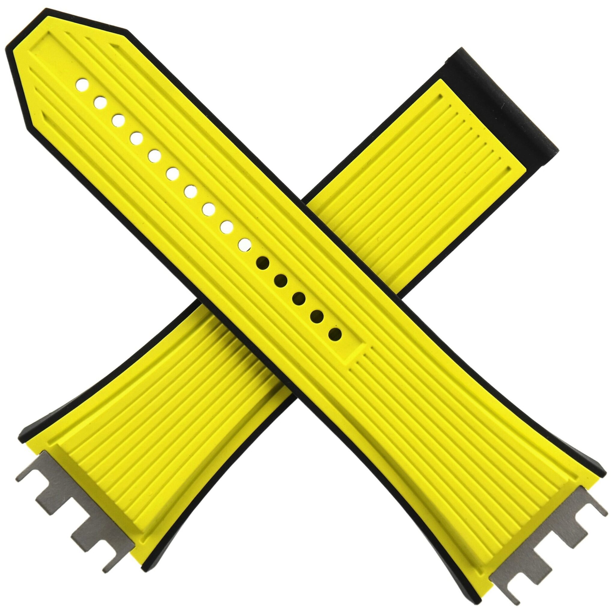 Authentic HUBLOT Big Bang Unico Yellow/Black Rubber Strap