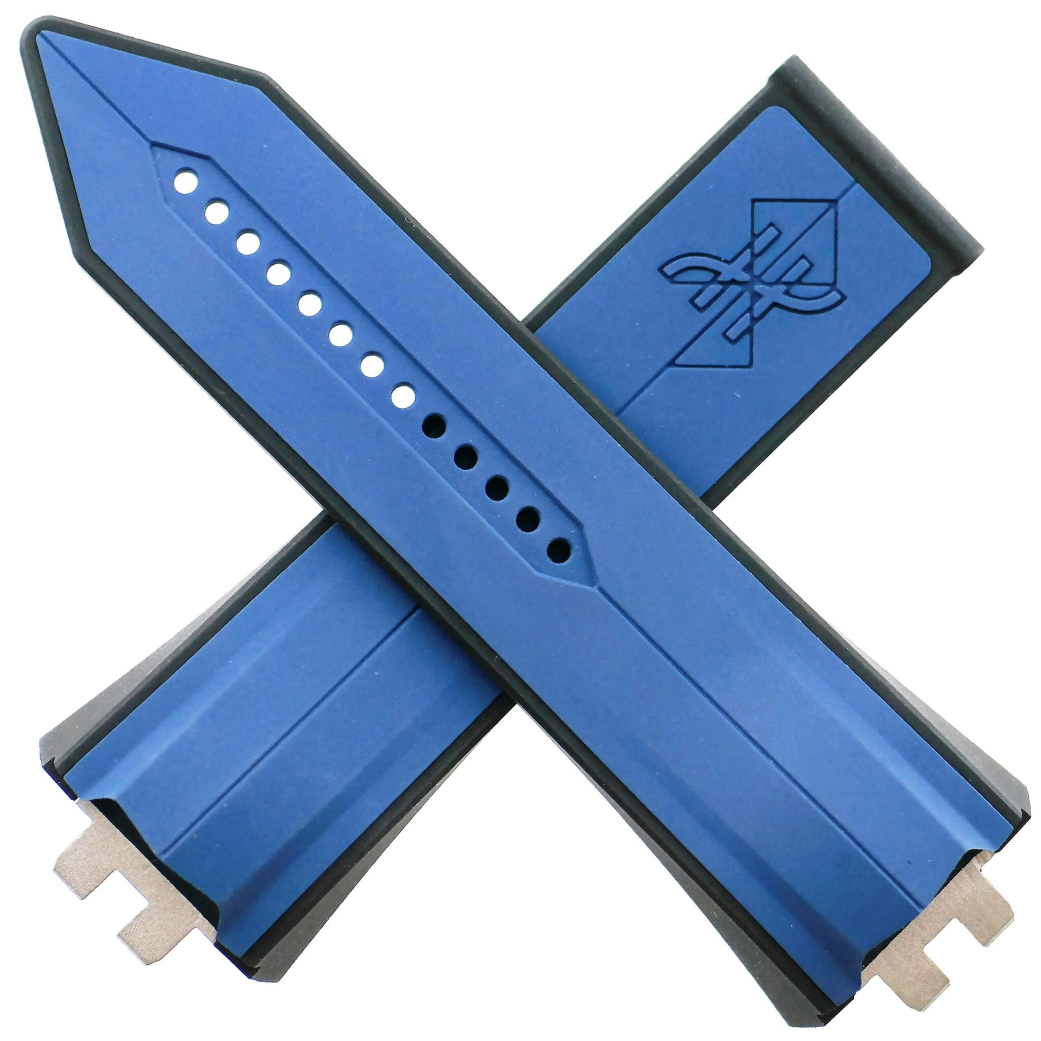 Authentic HUBLOT Sang Bleu Blue Ceramic – Watch Strap – 26-22/100-80 – Rubber