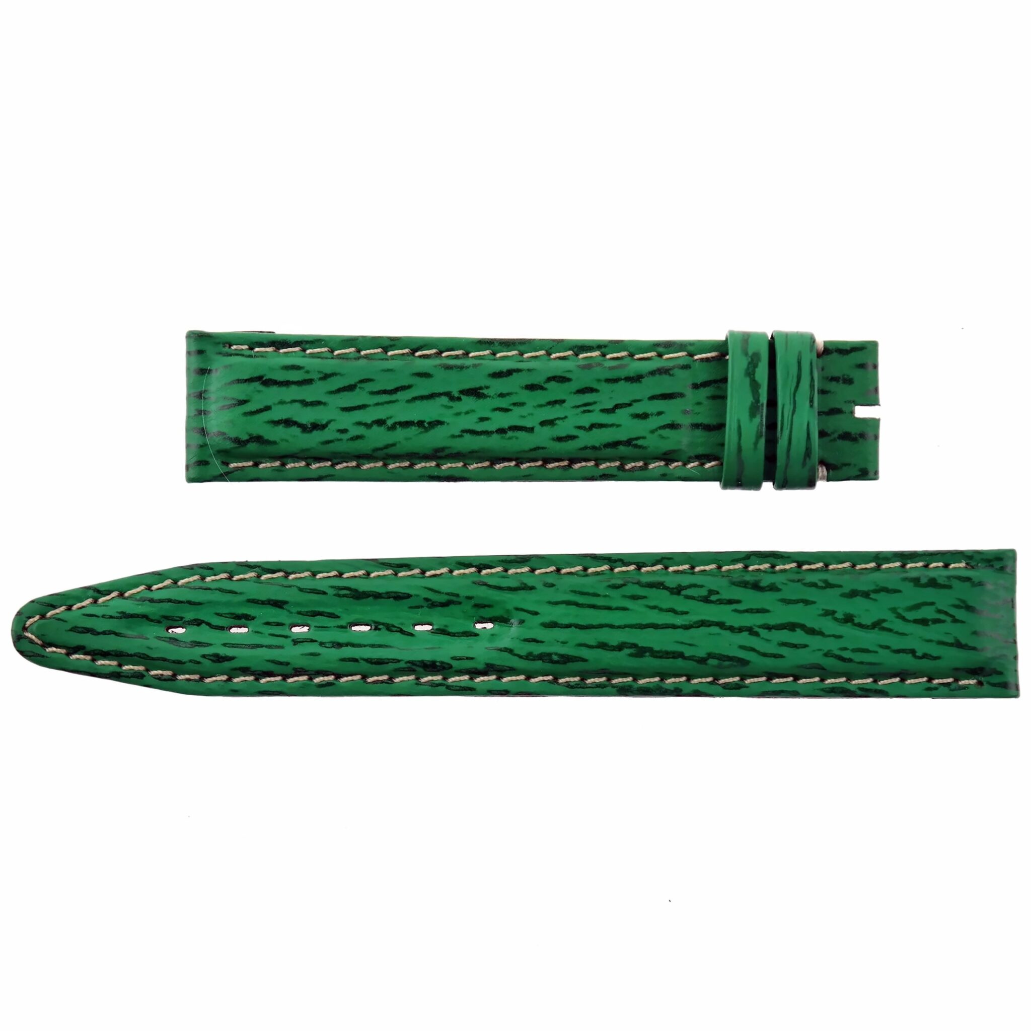 Authentic TAG Heuer 19 mm Green Leather Watch Strap Old Model BC0628