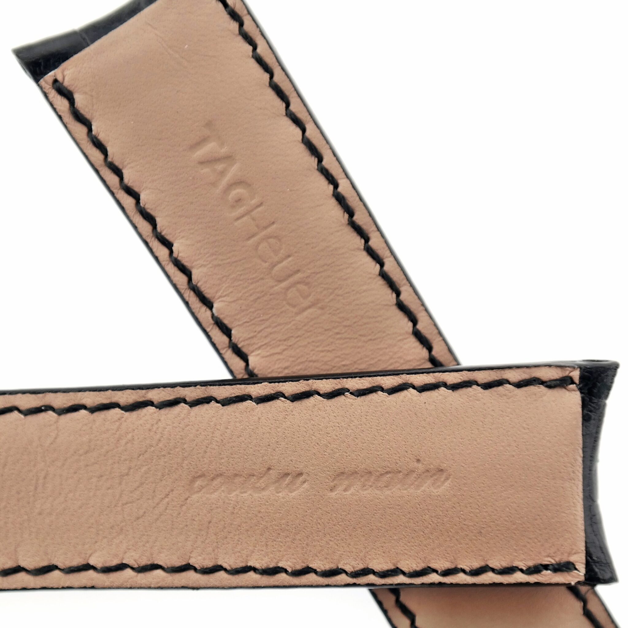 Authentic TAG Heuer Luxury Watch Strap - 20 mm - Curved Ends - Cousu Main