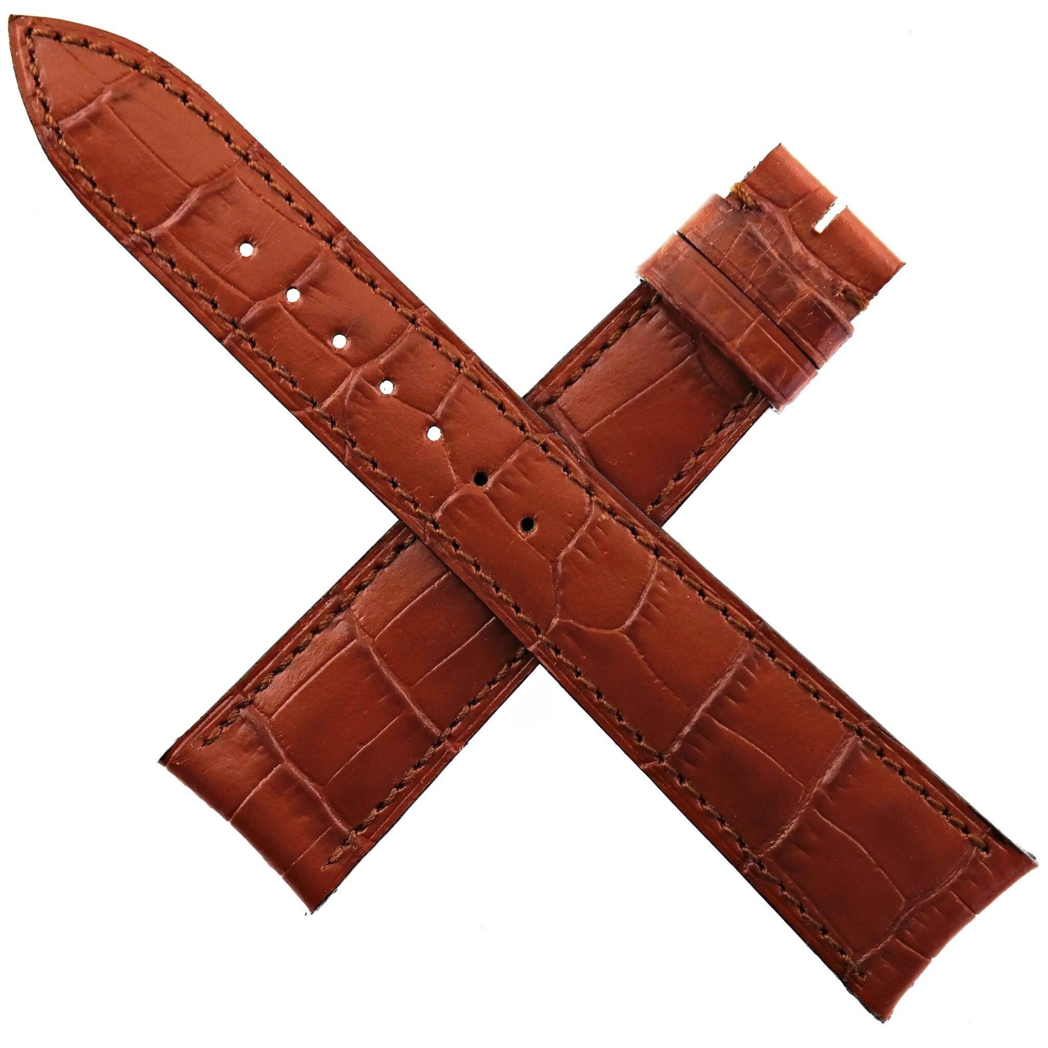 Authentic TUDOR Watch Strap – 20-16/120-80 – Brown – Curved Ends