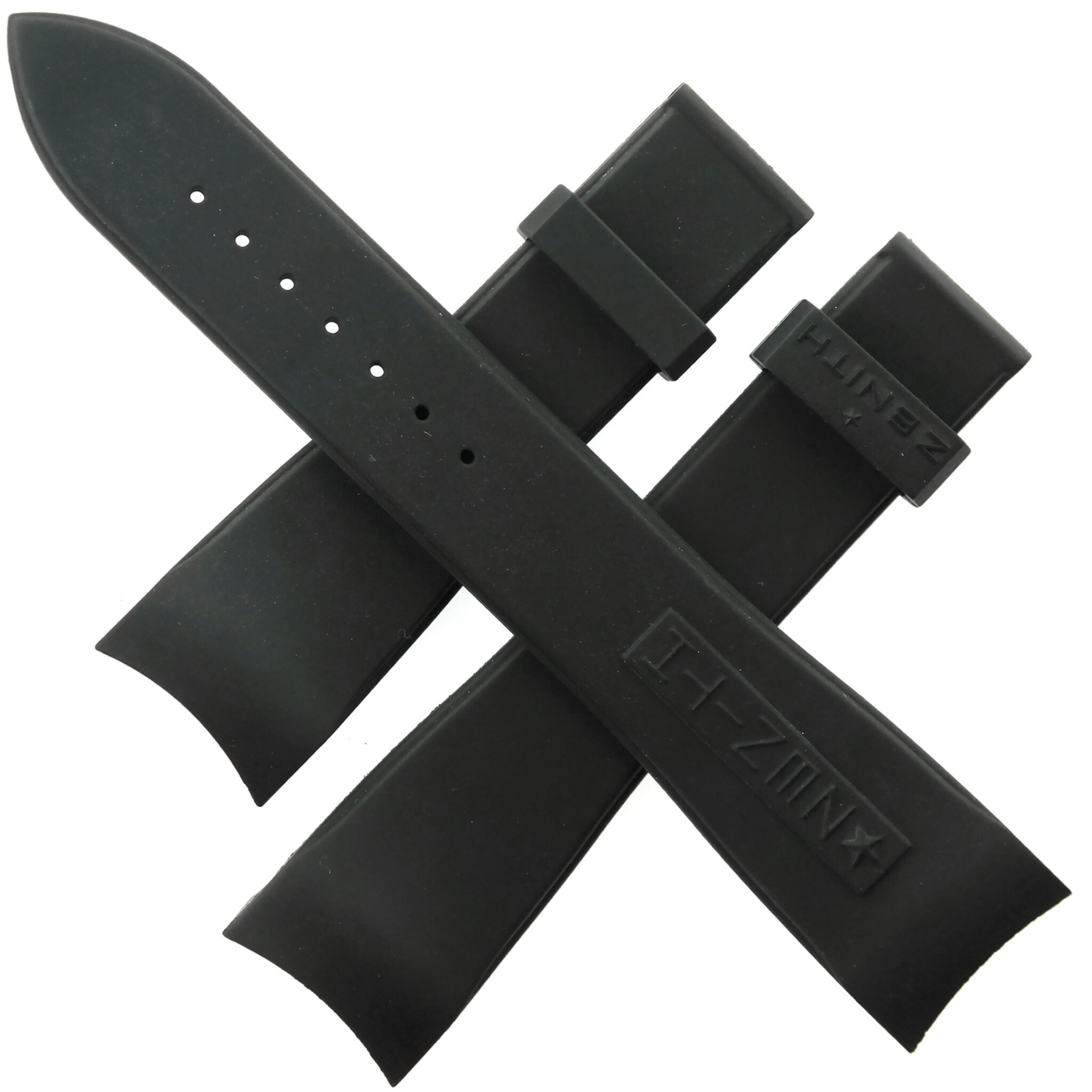 Authentic ZENITH 3-piece Watch Strap – 22-18/125-85(70) – Rubber