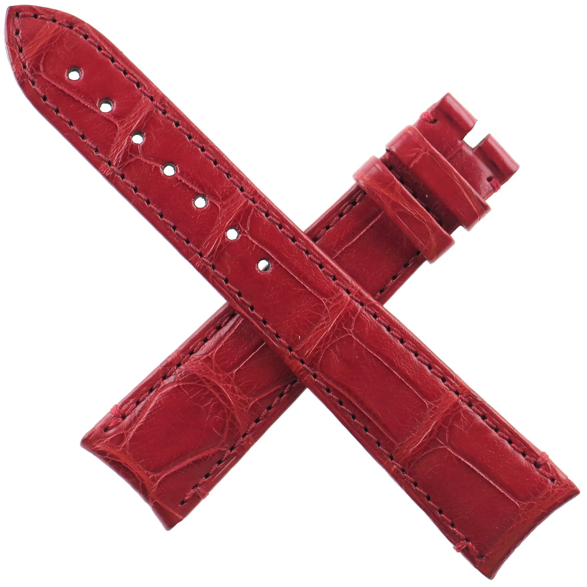 Authentic ZENITH – Luxury Leather Watch Strap – 20-16/115-75 – Red