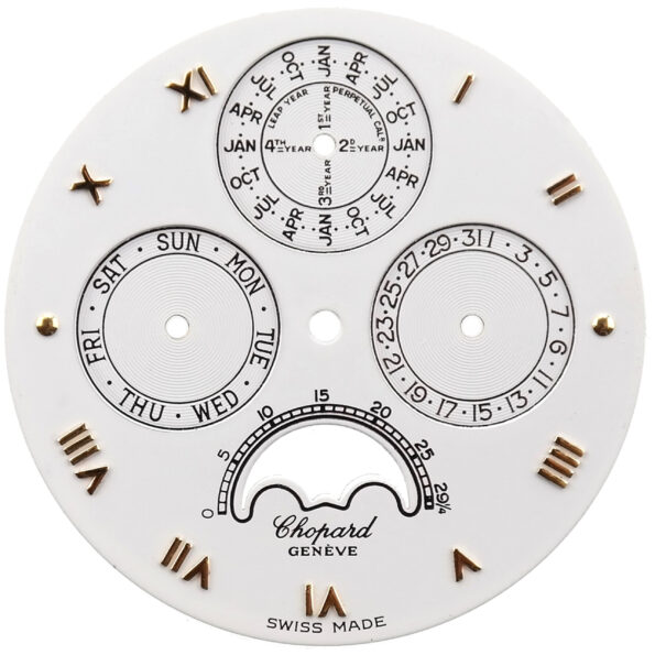 CHOPARD Classique Perpetual Calendar – Luna D’Oro – Ref. 36.1224 –  Watch Dial