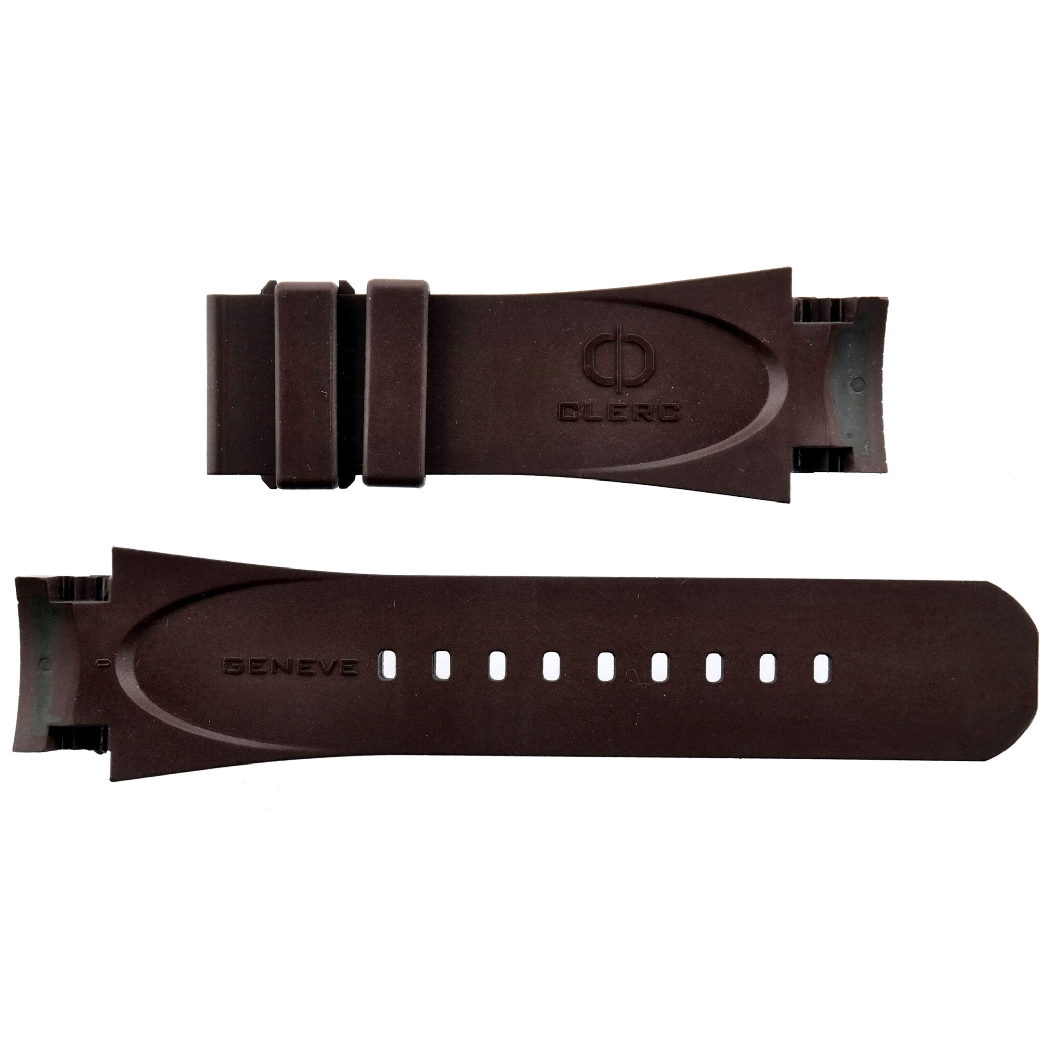 CLERC Geneve - Hydroscaph - Rubber Watch Strap - Brown