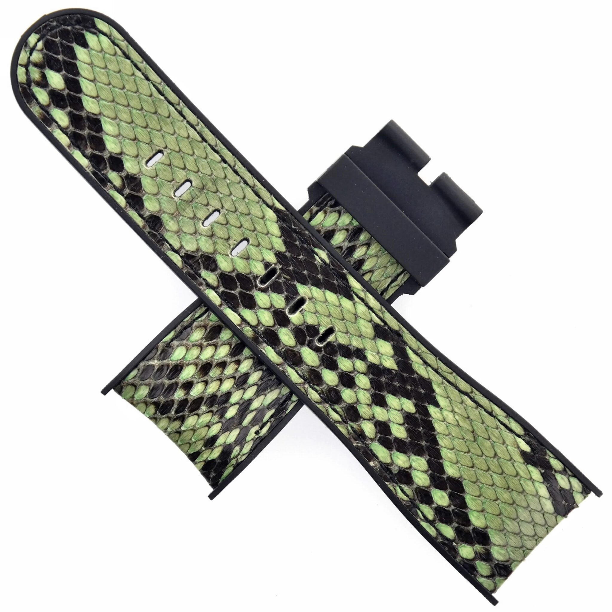 CORUM Bubble Rubberized Leather Watch Strap – 27 mm