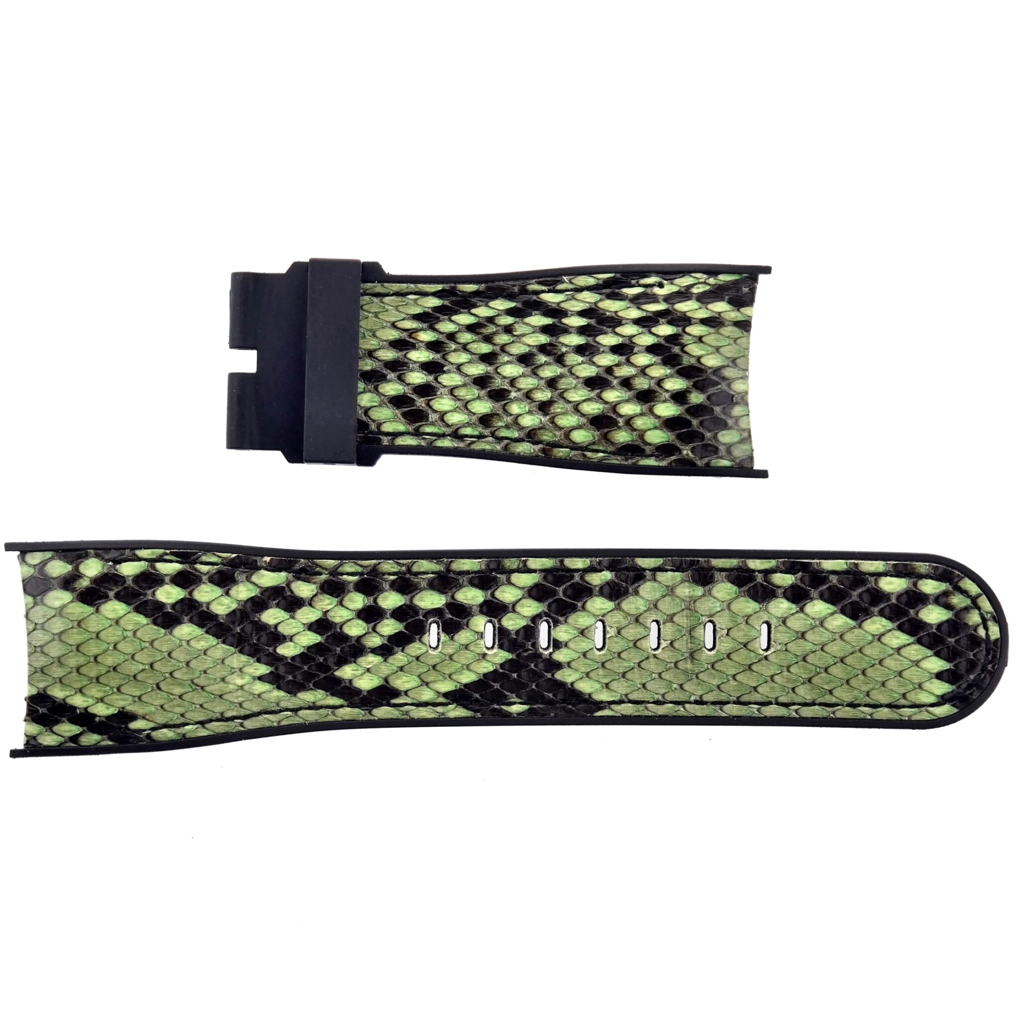 CORUM Bubble Rubberized Leather Watch Strap - 27 mm