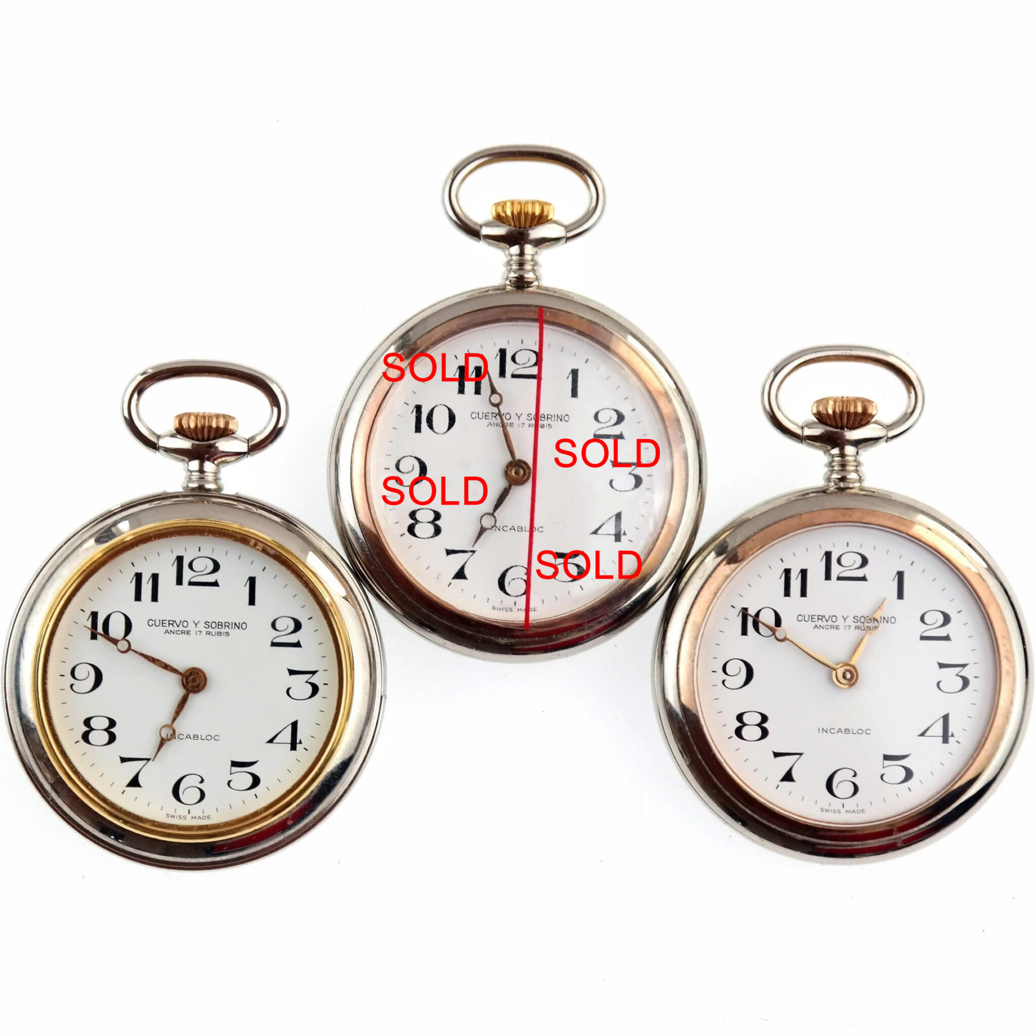 CUERVO Y SOBRINO – Mechanical Pocket Watch – Collector – NOS