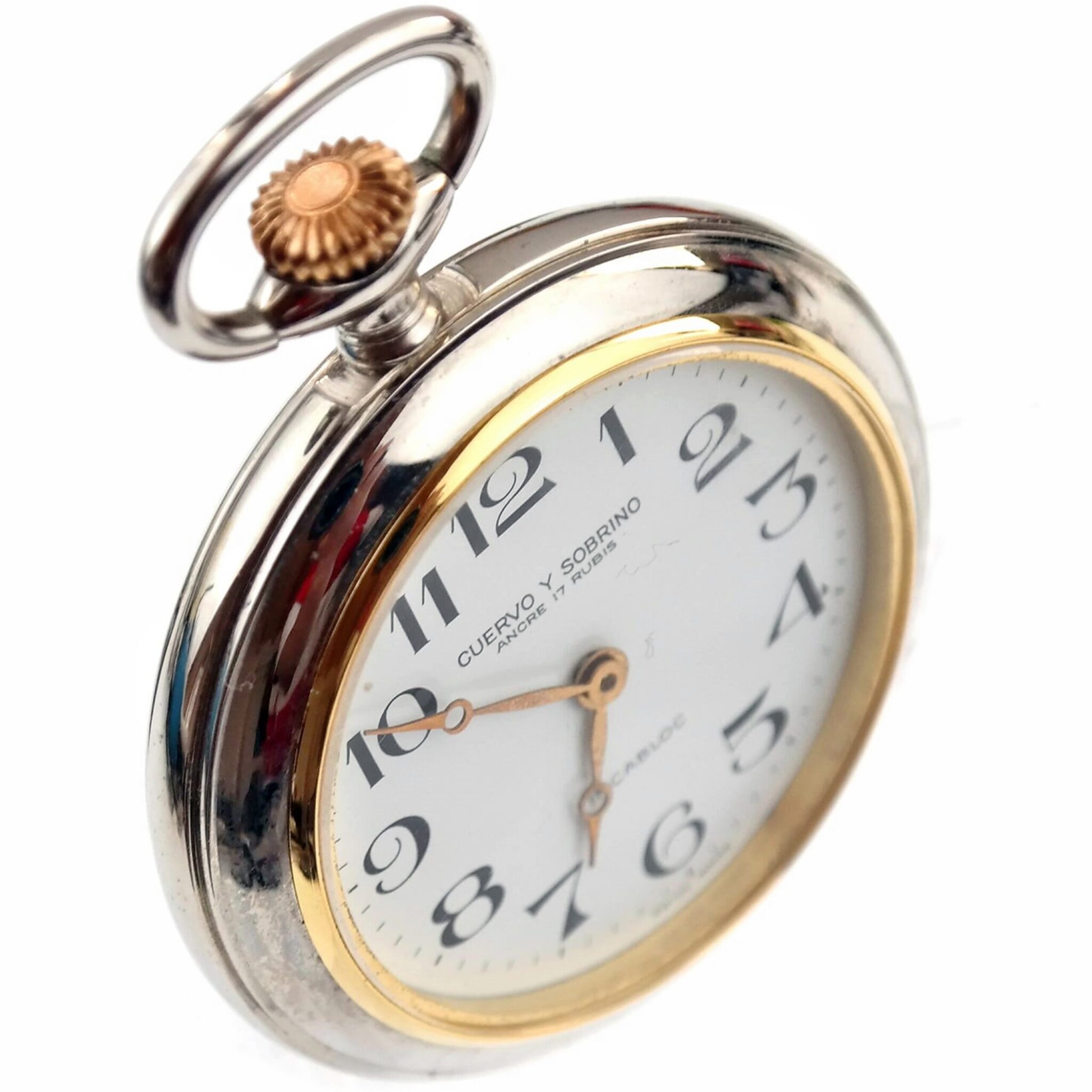 CUERVO Y SOBRINO - Mechanical Pocket Watch - Collector - NOS