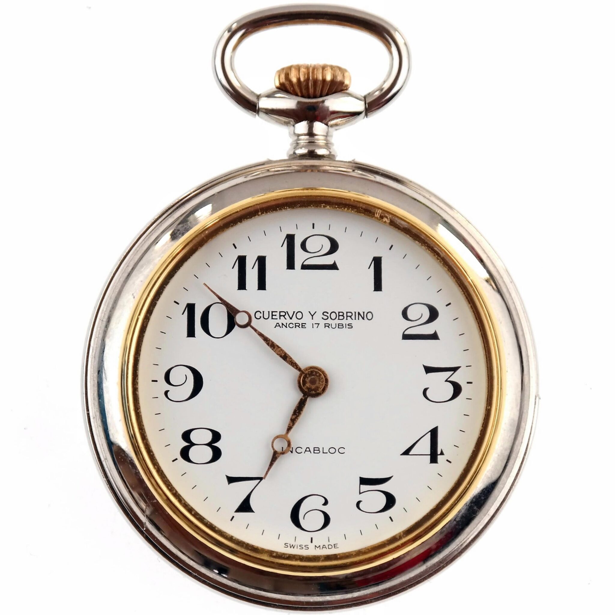 CUERVO Y SOBRINO - Mechanical Pocket Watch - Collector - NOS