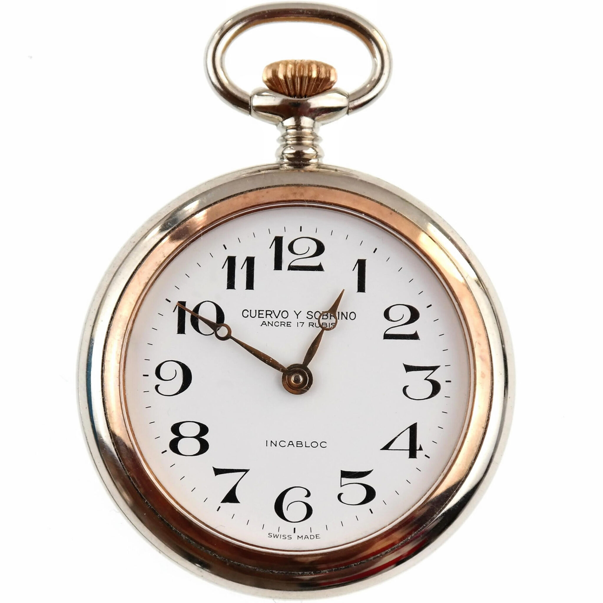 CUERVO Y SOBRINO - Mechanical Pocket Watch - Collector - NOS