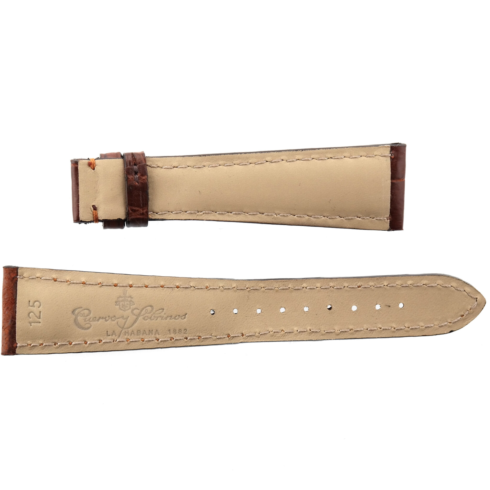 CUERVO Y SOBRINOS - Genuine Leather - Luxury Watch Strap - 22/16 - 125/85