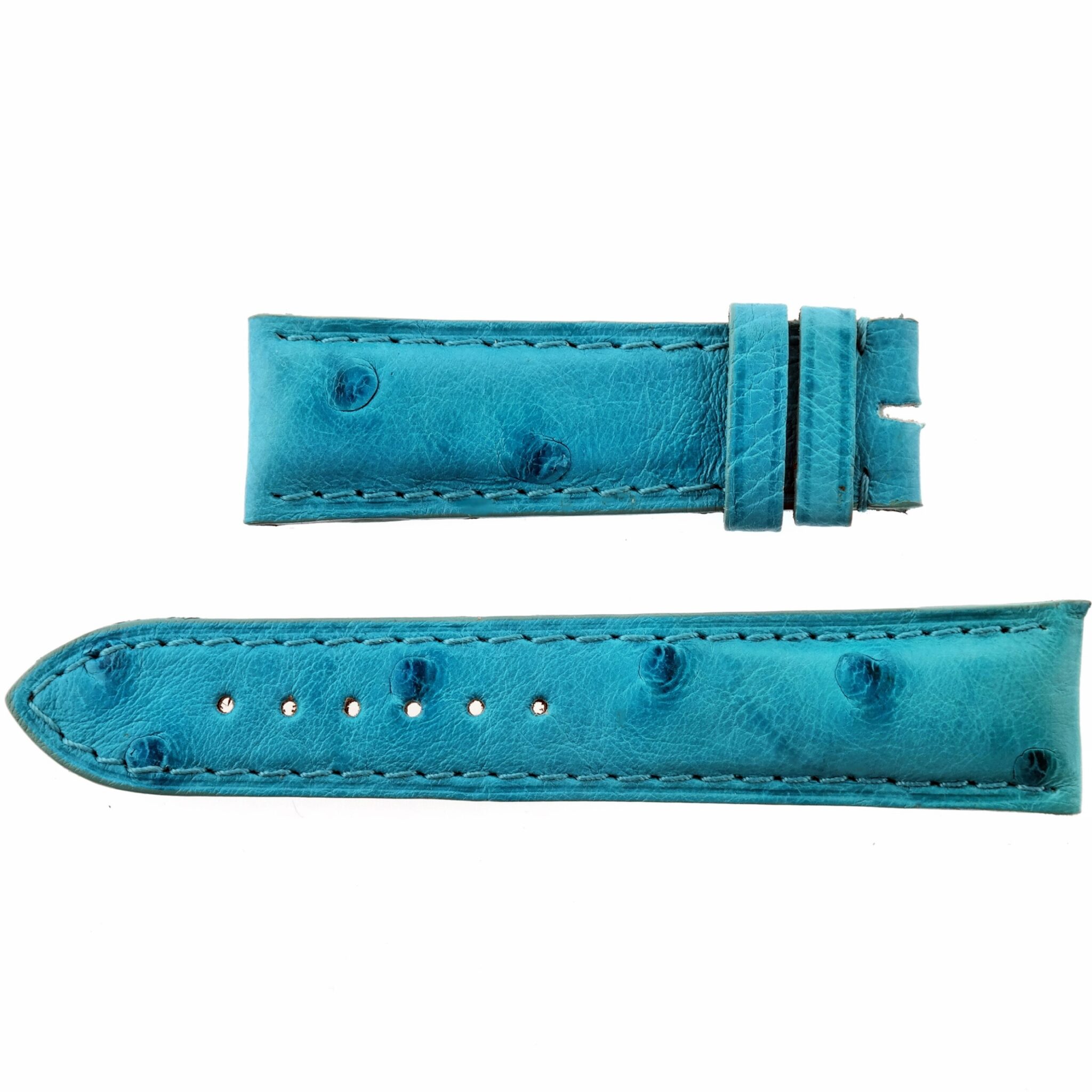 CUERVO Y SOBRINOS - Luxury Watch Strap - 20/18 - 105/65 - Ostrich Leather