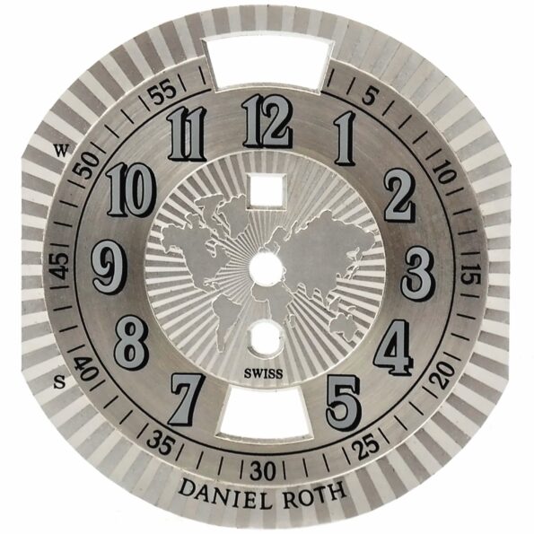 DANIEL ROTH – Metropolitan GMT 857.X.10 (Silver-Guilloche) Watch Dial