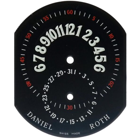 DANIEL ROTH – Premier Retrograde 807.L.10 (Black) Watch Dial