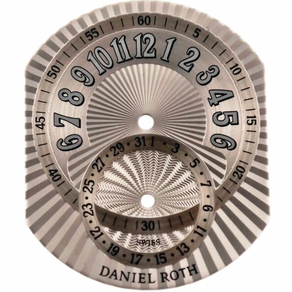 DANIEL ROTH – Premier Retrograde 807.L.10 (Silver-Guilloche) Watch Dial