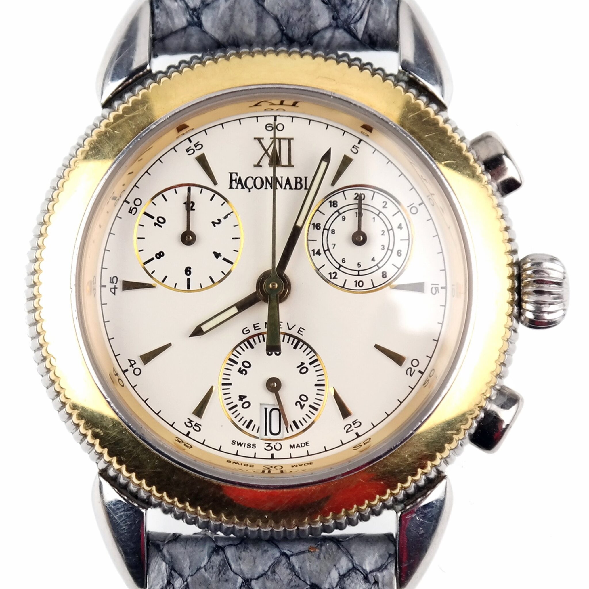 FACONNABLE – Geneve –  Swiss Made 251-262 Chronograph Split-Timer Watch