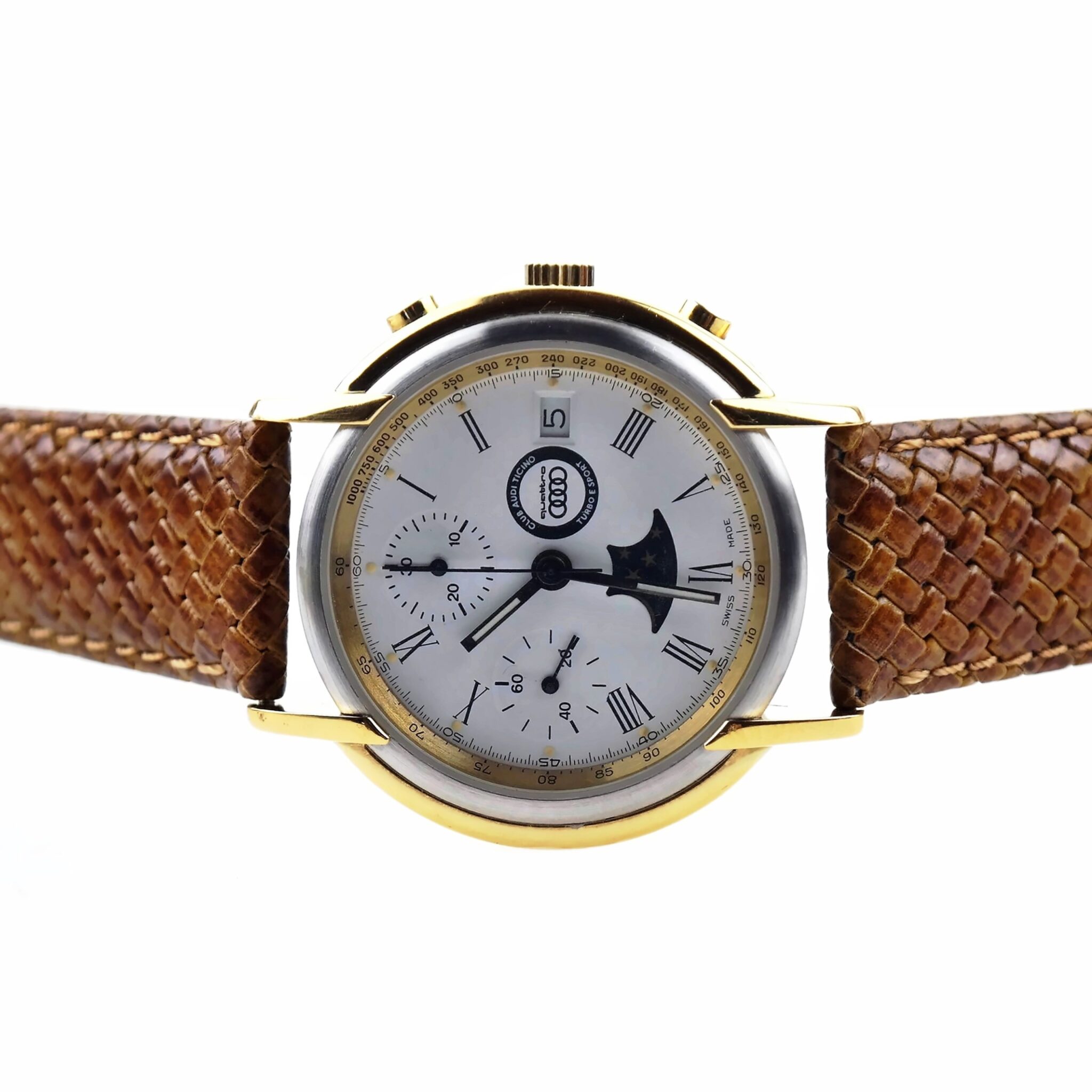 GEORGES GAY - Swiss Made Automatic Chronograph w. Moon Phases Watch Lim. Ed.