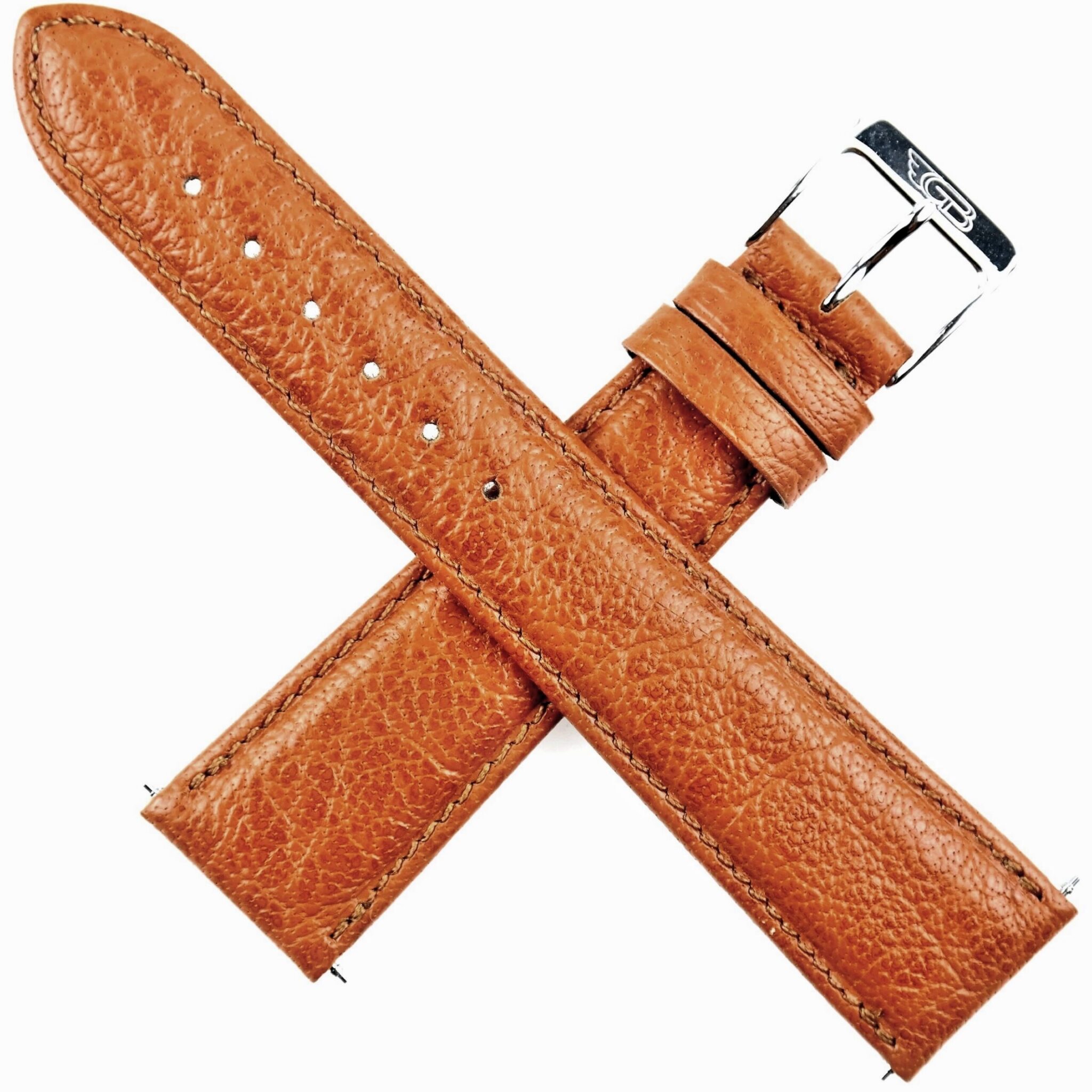 GIANNI BULGARI – Leather Watch Strap – 20 mm – Swiss Made – Brown