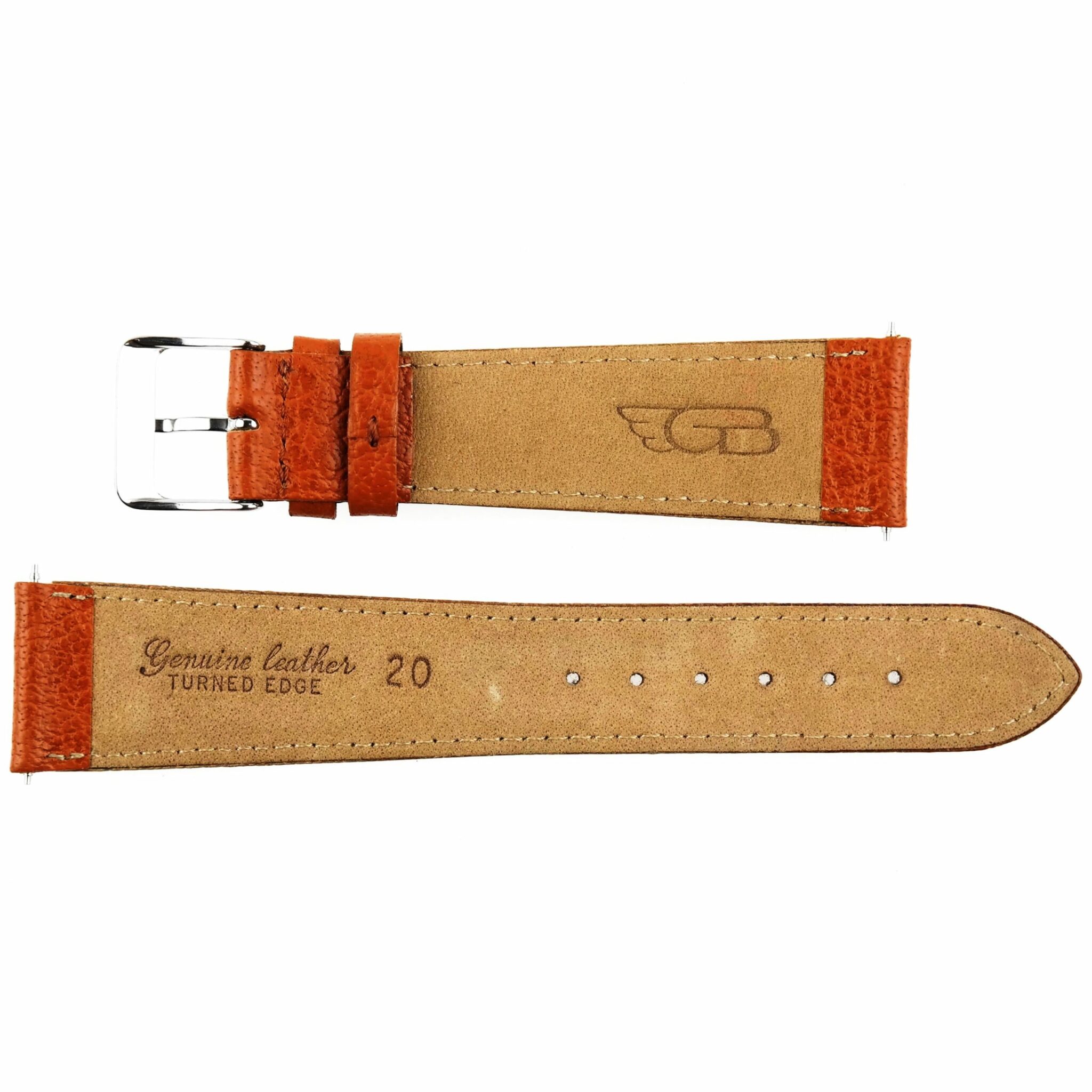 GIANNI BULGARI - Leather Watch Strap - 20 mm - Swiss Made - Brown