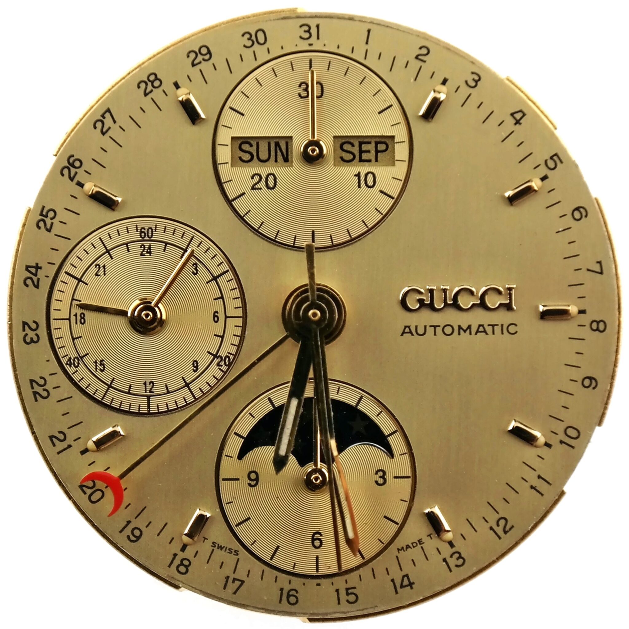 GUCCI – Valjoux 7751 – Automatic Chronograph Triple Date Watch Movement Kit