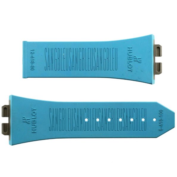 Authentic HUBLOT Sang Bleu II (418) - Luxury Watch Strap - 29-22/100-80 - Rubber