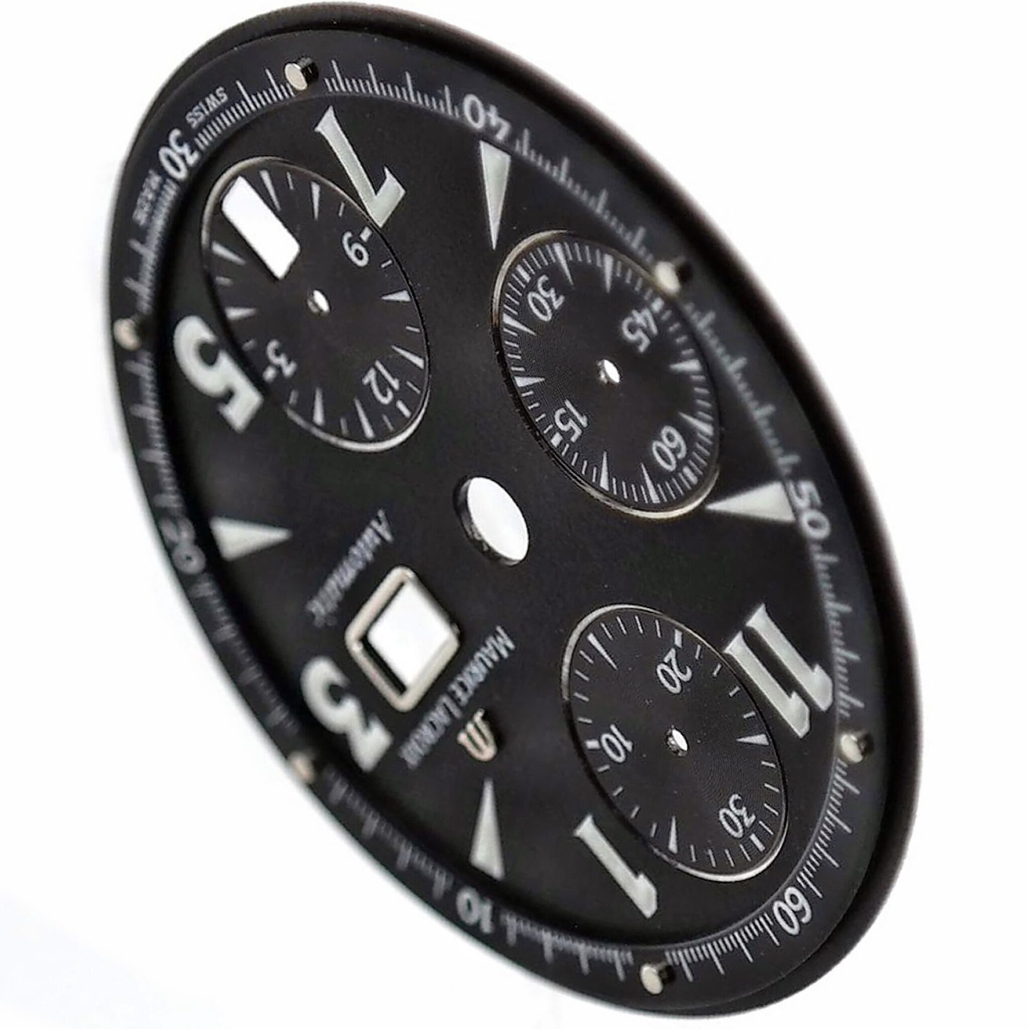 MAURICE LACROIX - Croneo MP6318 - Automatic Chronograph Watch Dial - Black