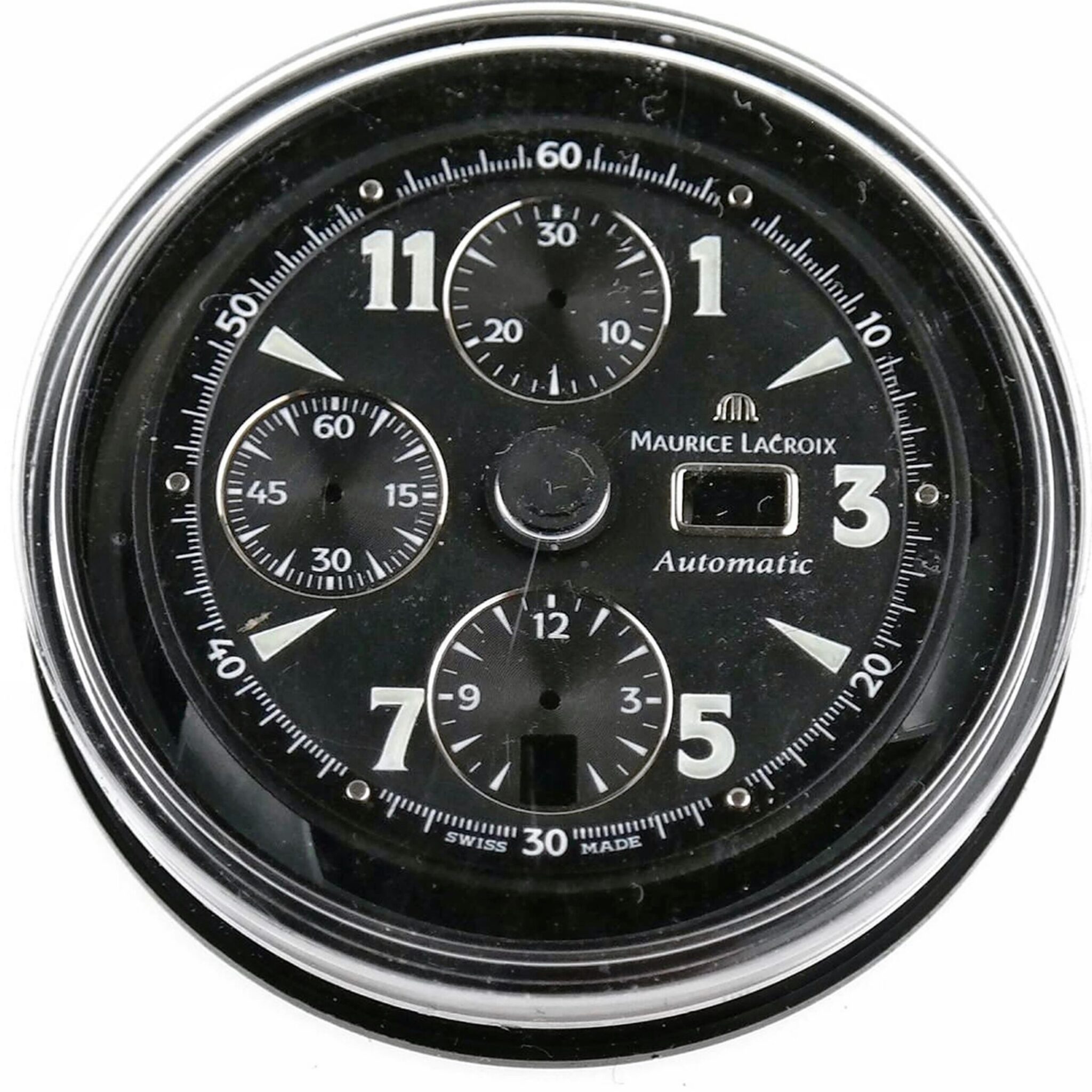 MAURICE LACROIX - Croneo MP6318 - Automatic Chronograph Watch Dial - Black