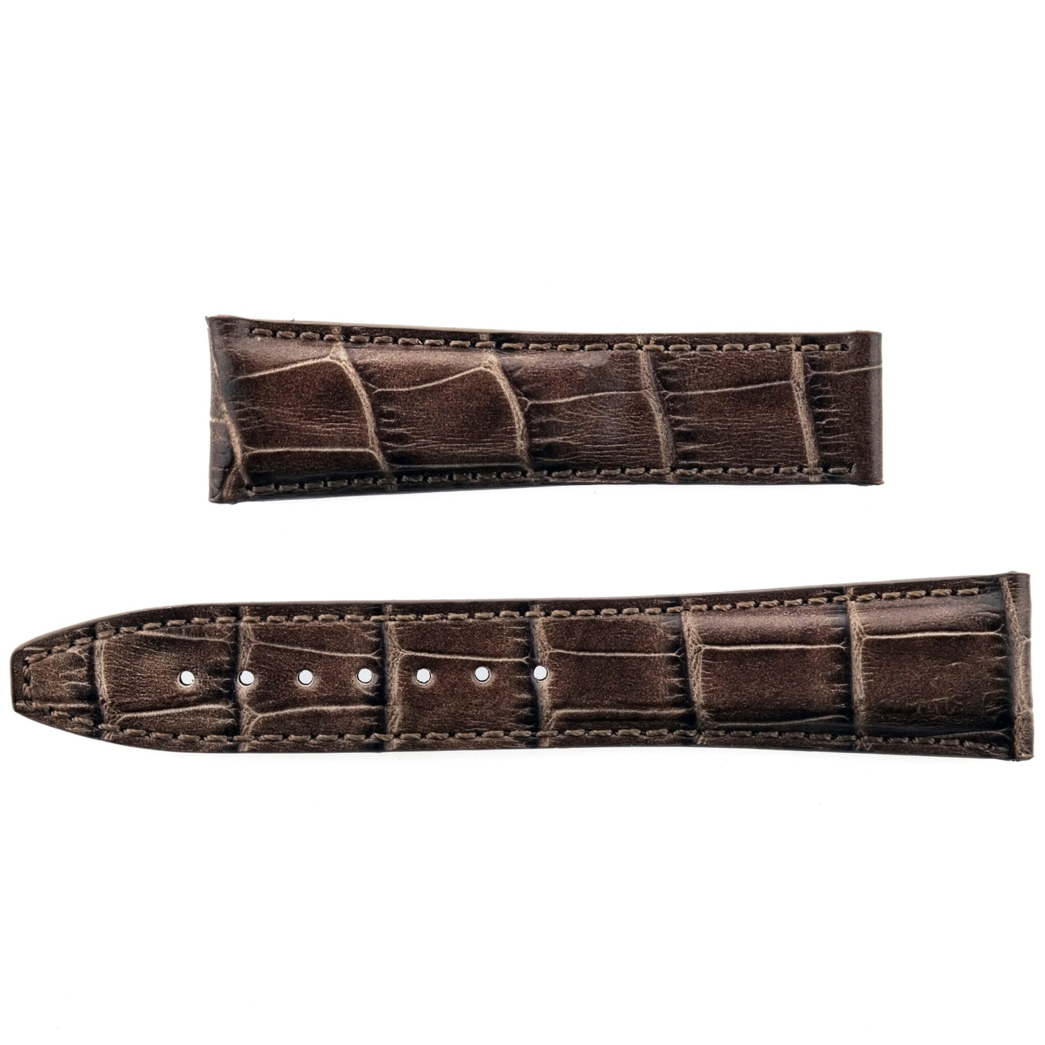 MAURICE LACROIX - Leather Watch Strap - 22/18 80/120 - Swiss Made - Brown