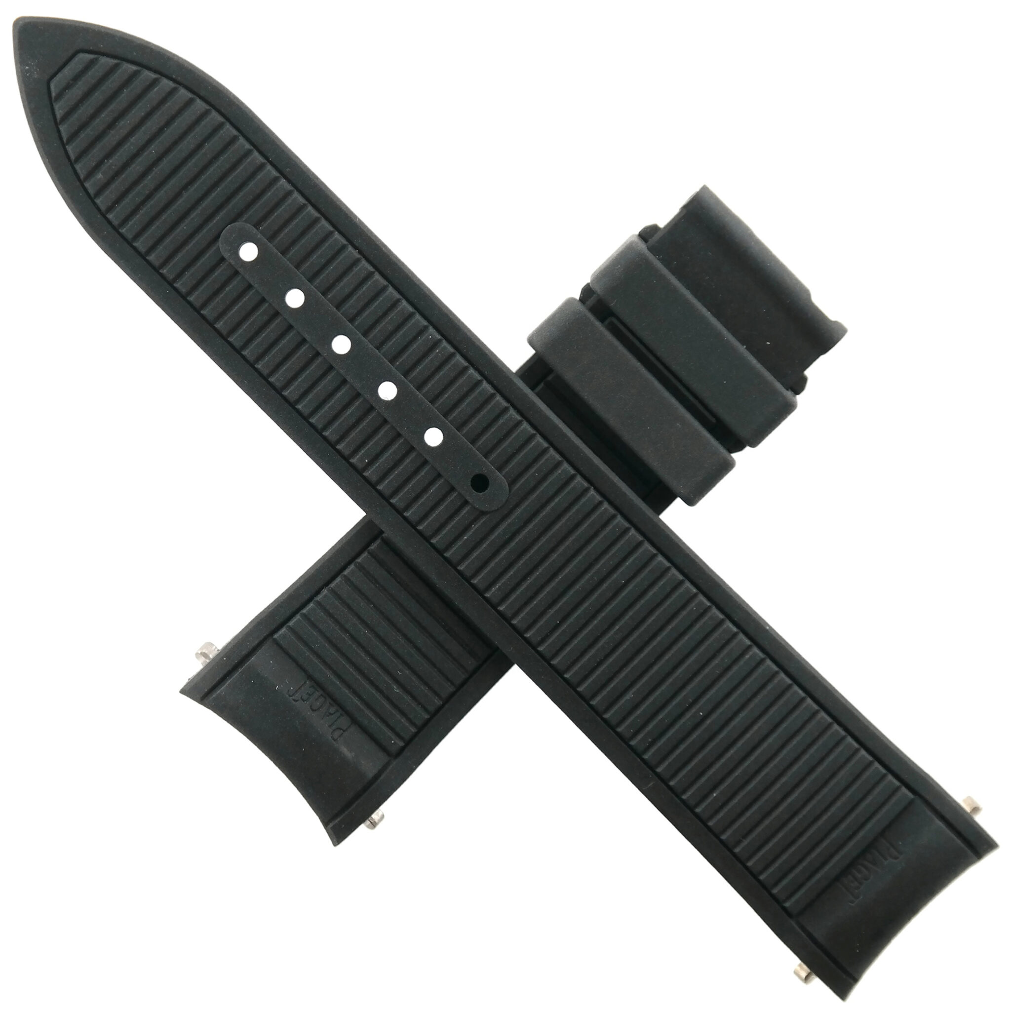 PIAGET – 21-19/115-65 – Luxury Watch Rubber Strap – Black