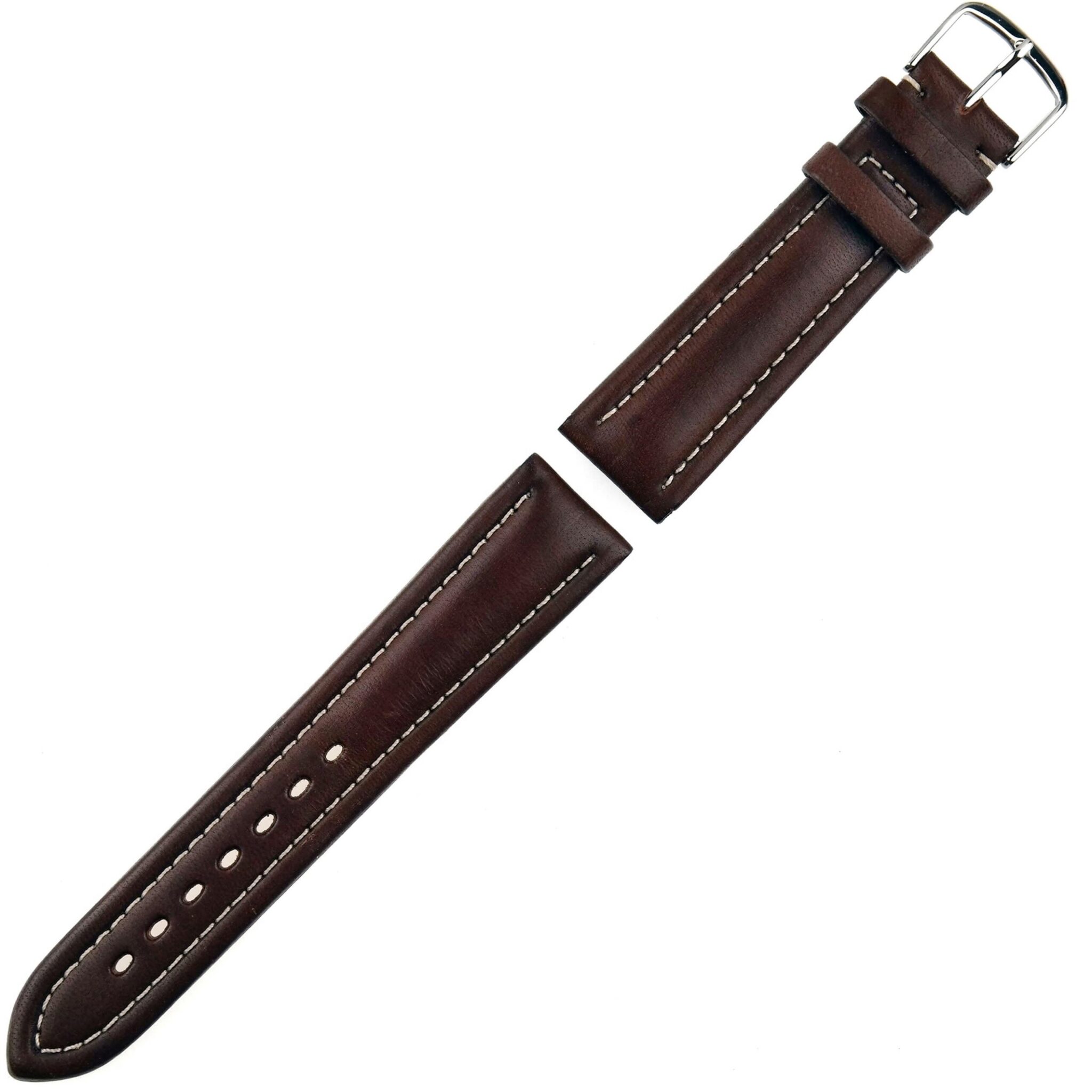 REVUE THOMMEN - Leather Watch Strap - 20 mm - Swiss Made - Brown