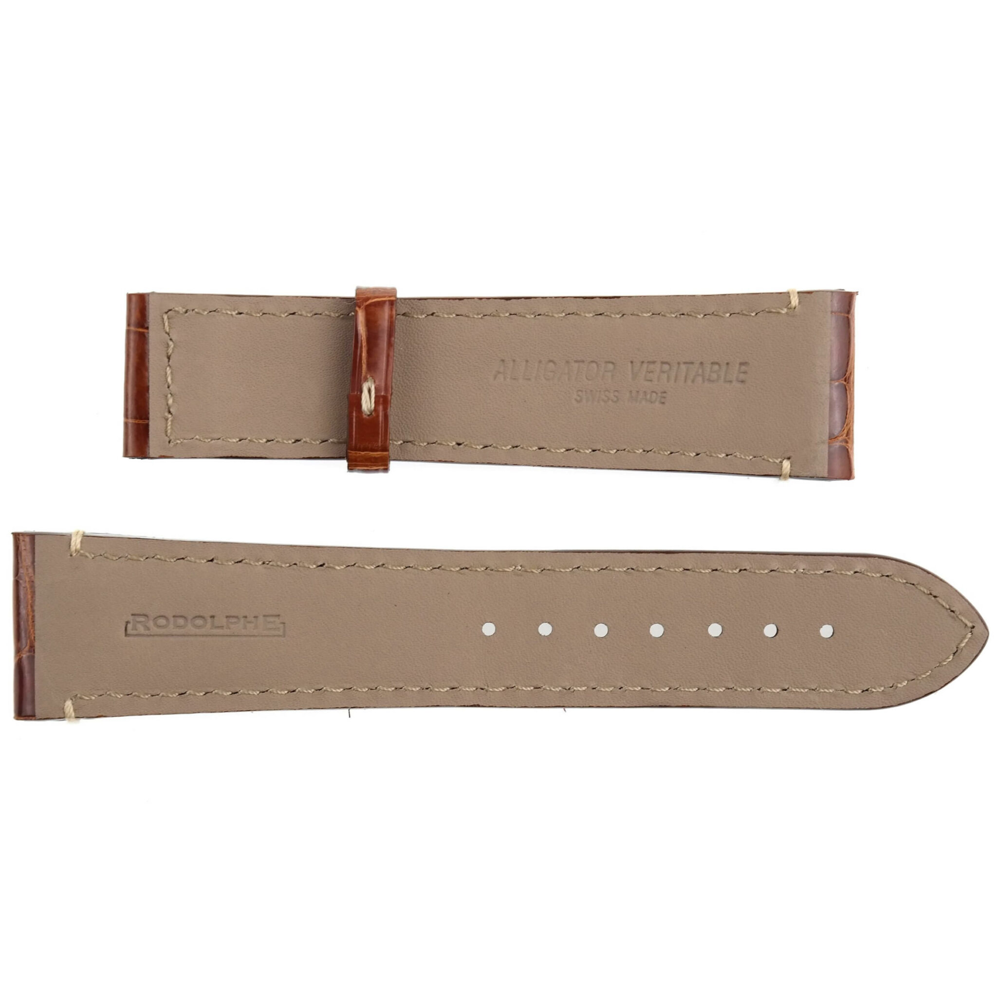 RODOLPHE - Luxury Watch Strap - 23 mm - Genuine Leather - Swiss Made