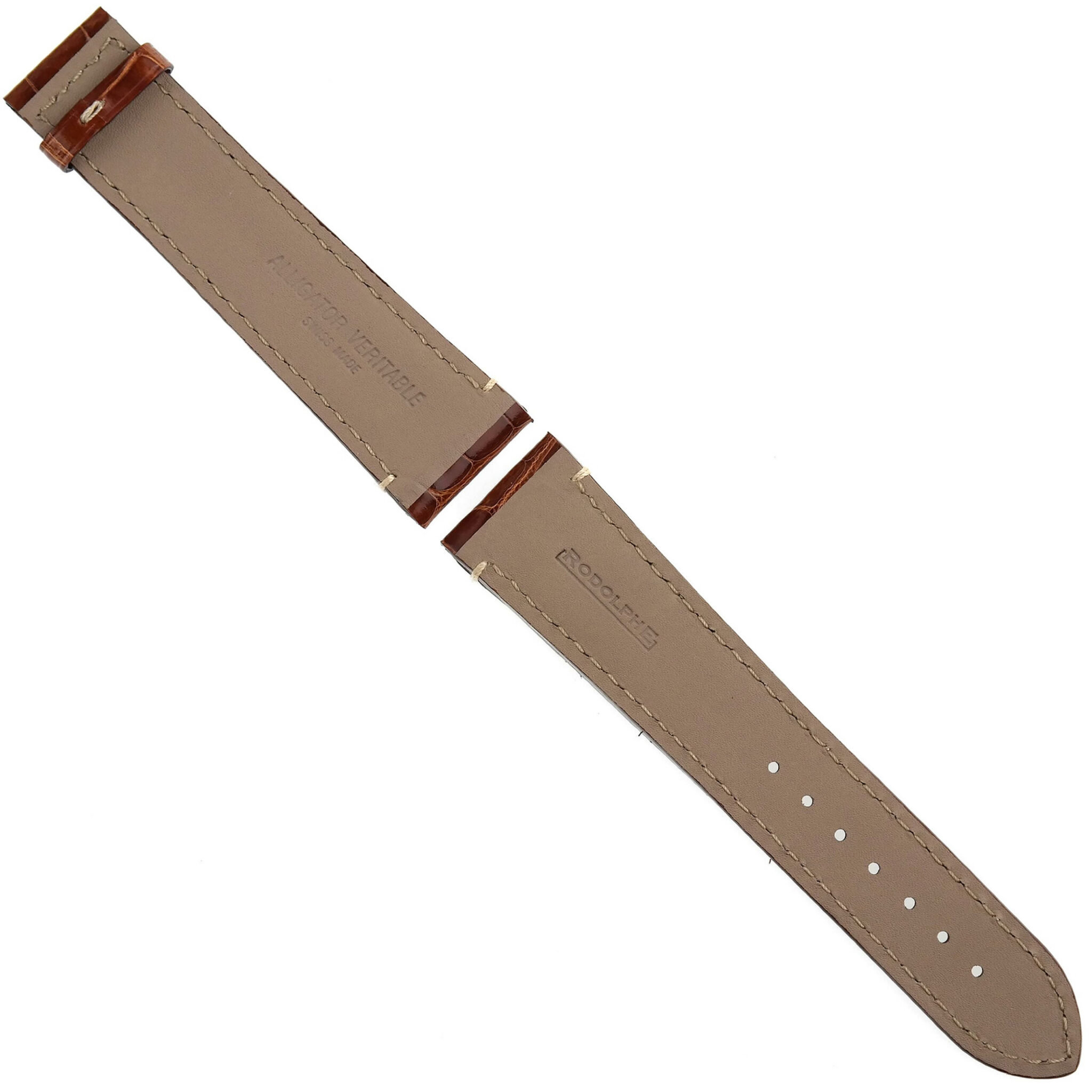 RODOLPHE - Luxury Watch Strap - 23 mm - Genuine Leather - Swiss Made