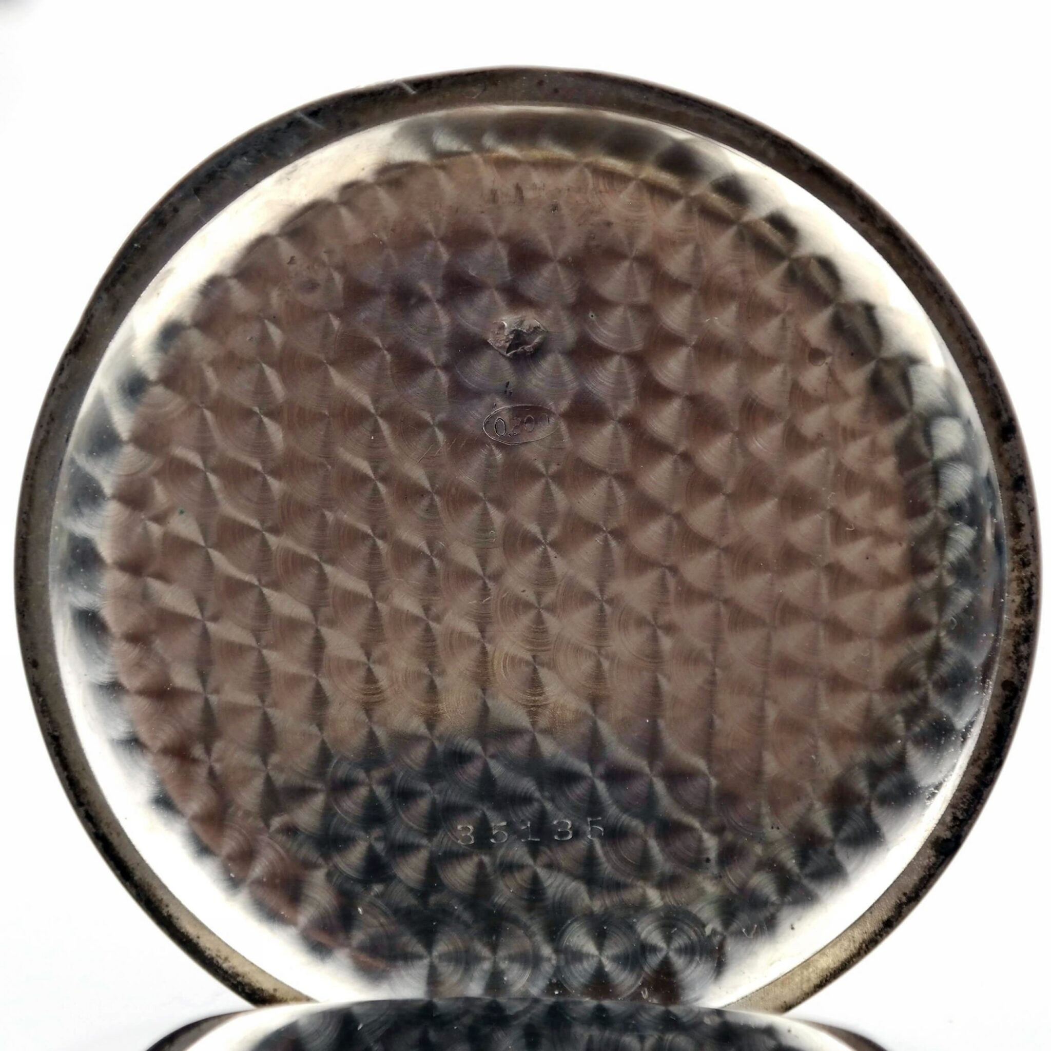 Single Pusher Column Wheel Chronograph Vintage Silver Pocket Watch