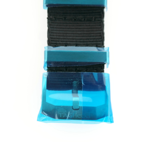 TAG HEUER AUTAVIA Black and Black Fabric Strap - 21 mm