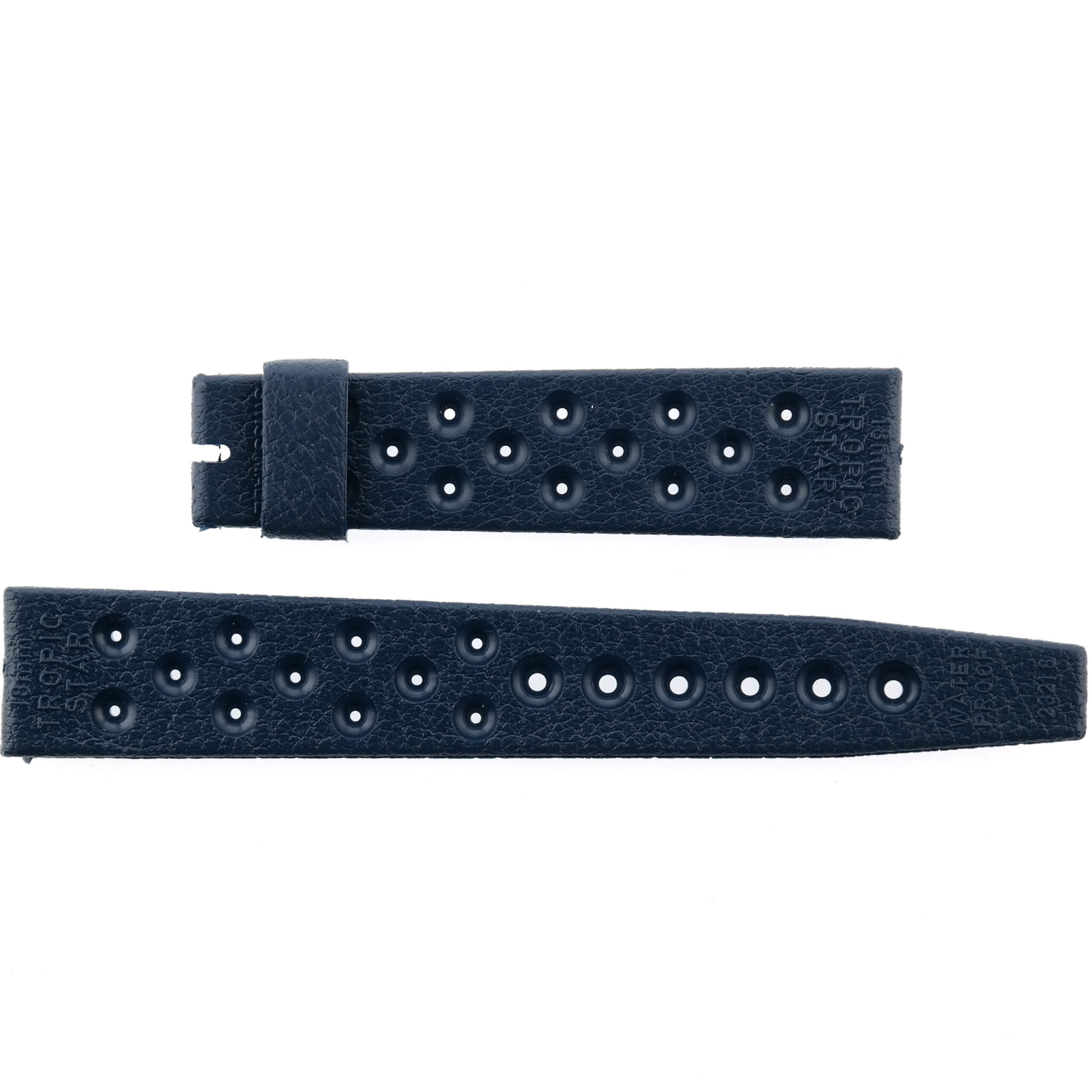 Vintage BESTFIT TROPIC STAR Watch Strap - 23218 - 18 mm - Blue - Swiss Made