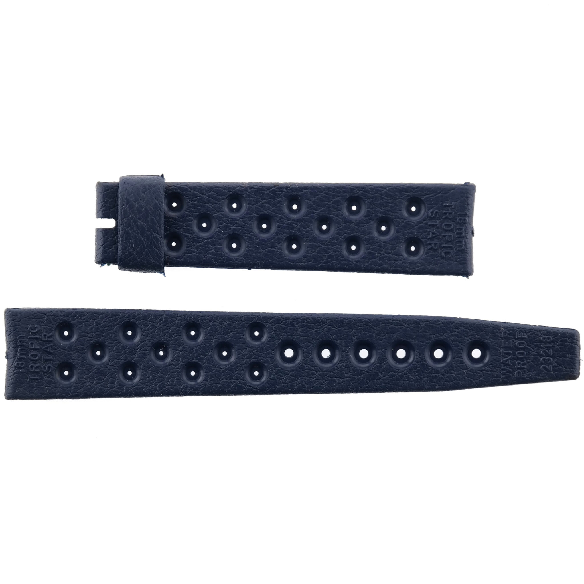 Vintage BESTFIT TROPIC STAR Watch Strap - 23218 - 18 mm - Dark Blue - Swiss Made