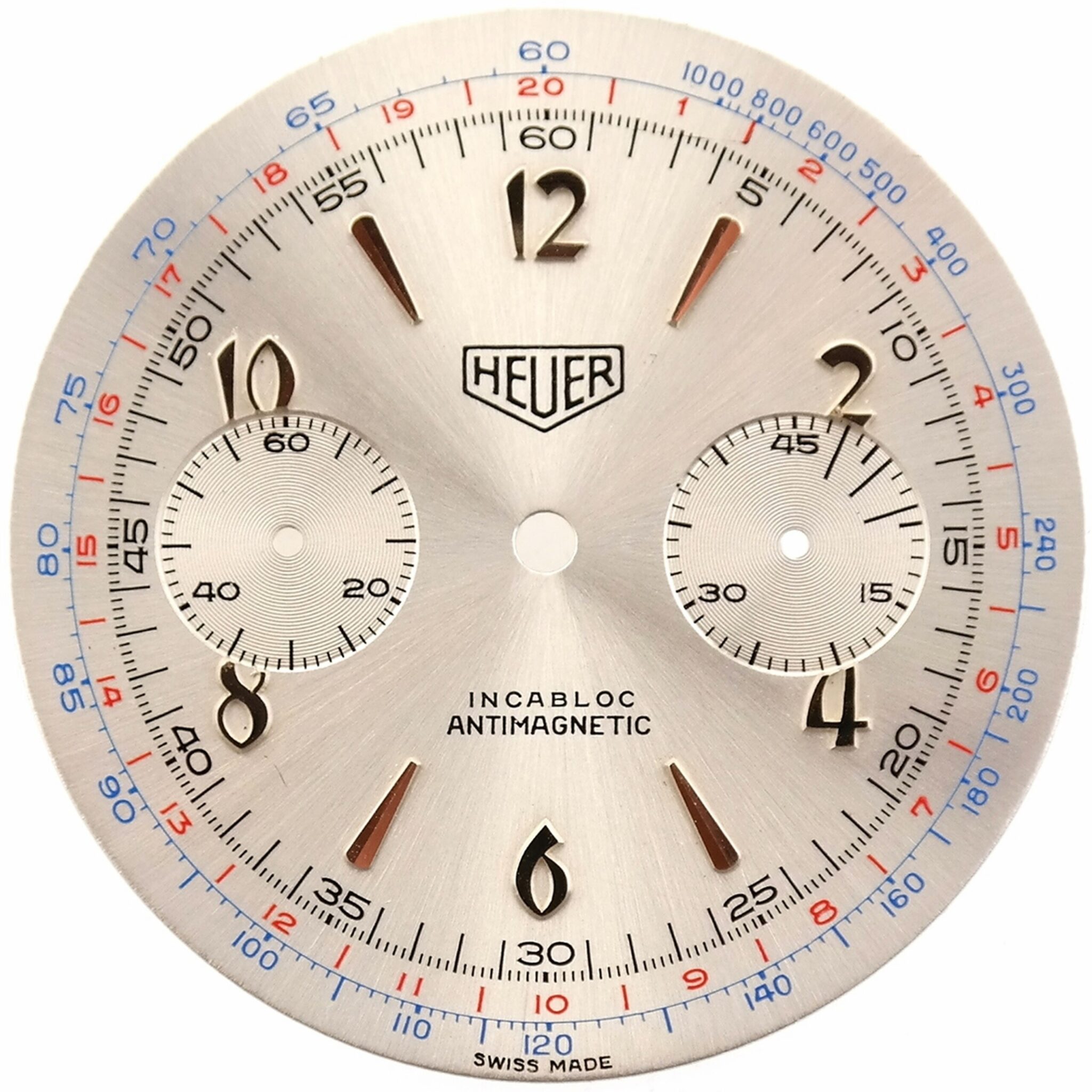 Vintage Chronograph Heuer Watch Dial